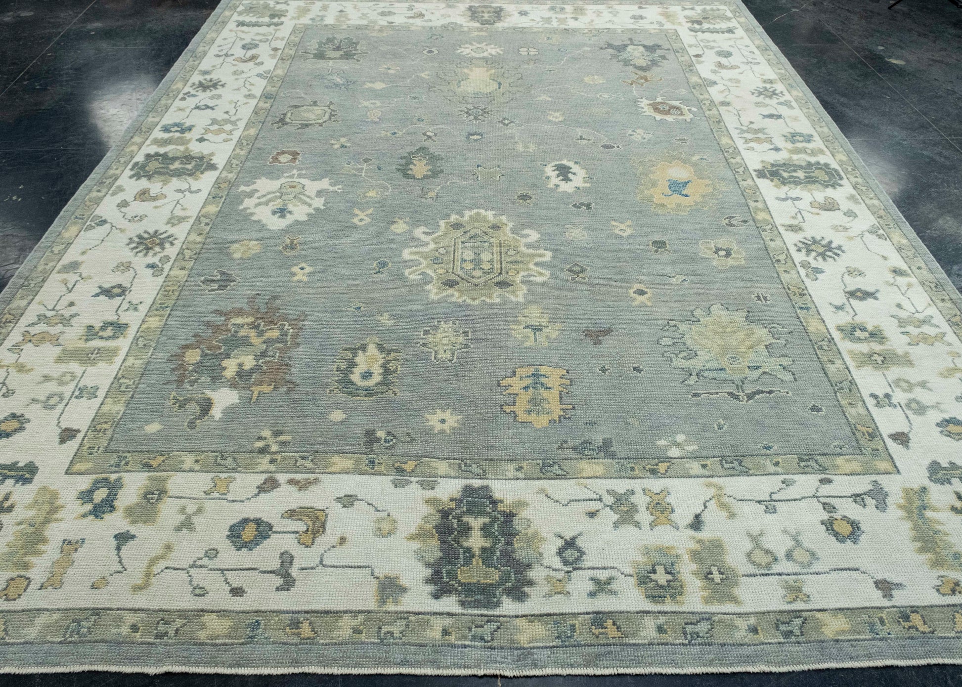 Turkish Oushak Rug 8'9" x 11'4" #18073