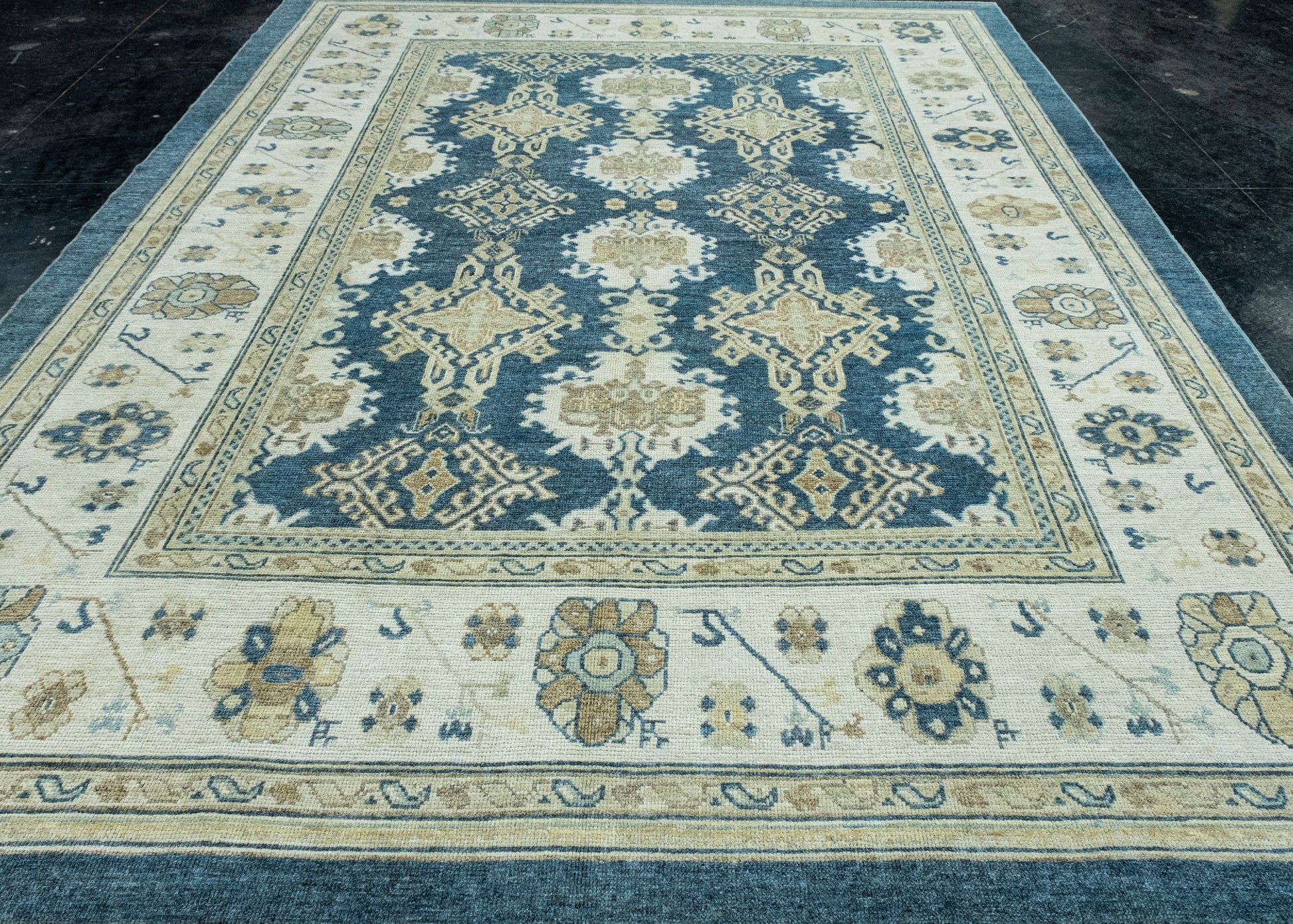Turkish Oushak Rug 9'6" x 12'3" #17325