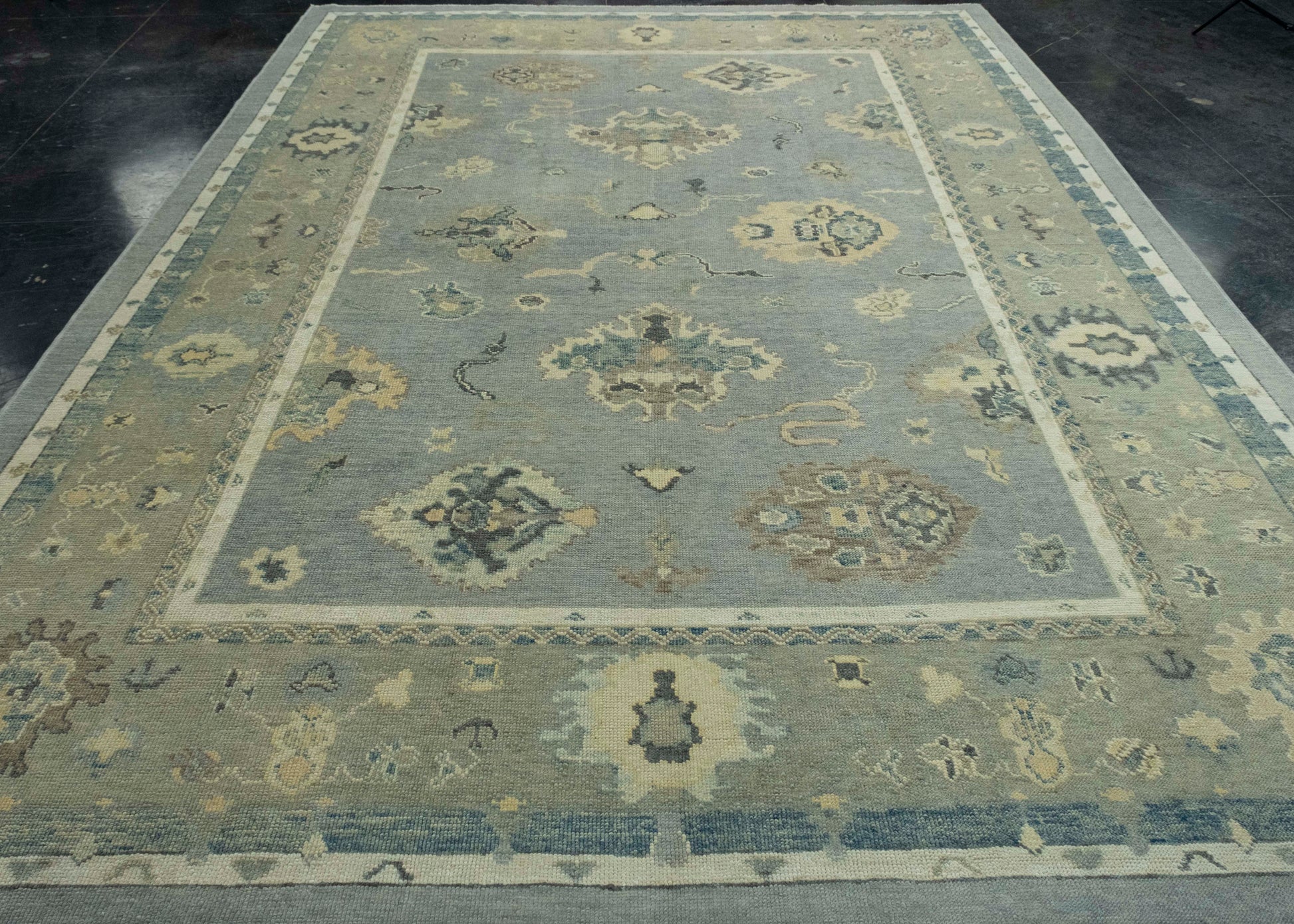 Turkish Oushak Rug 9'1" x 12'9" #18114