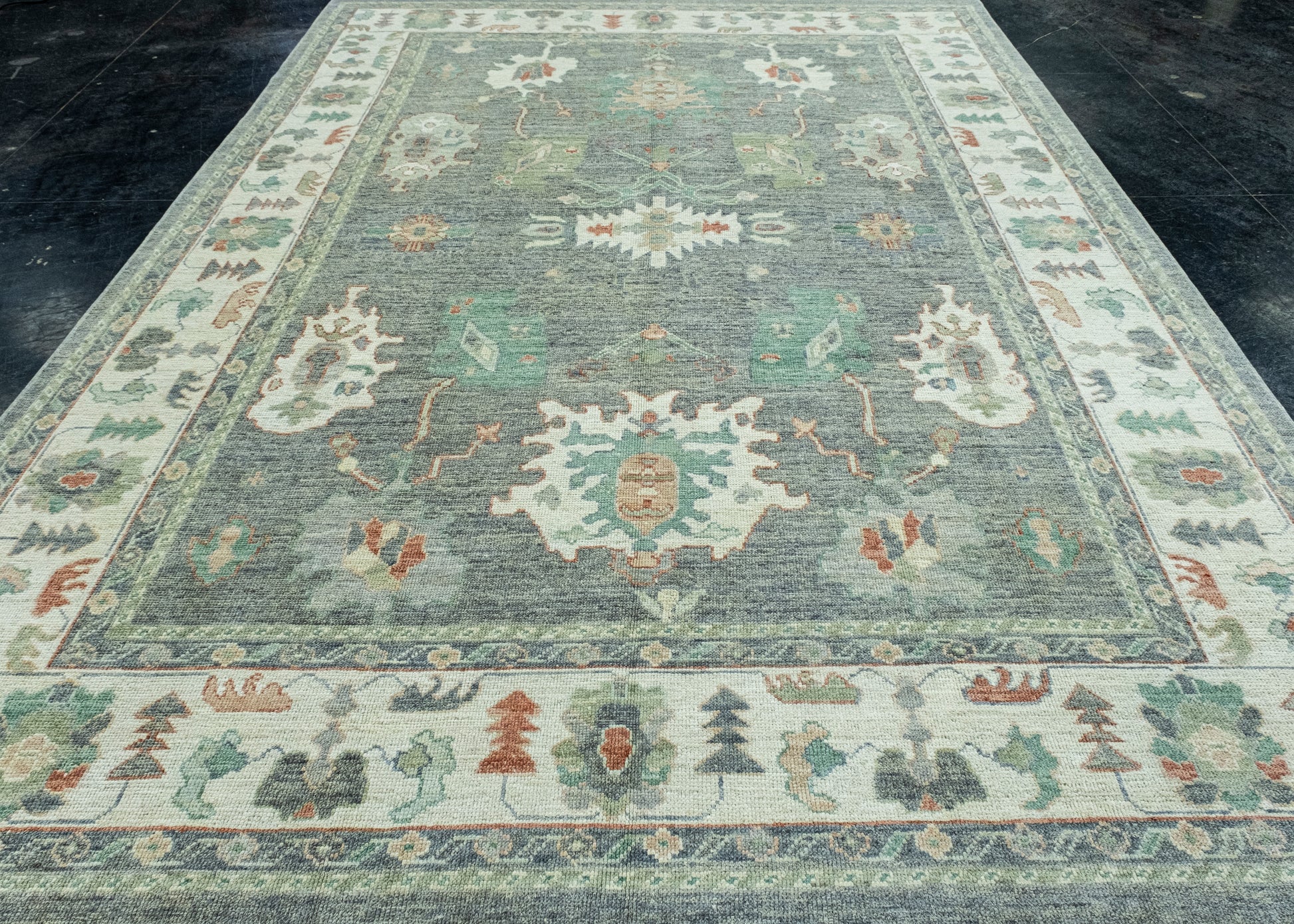 Turkish Oushak Rug 8'10" x 12'2" #17715