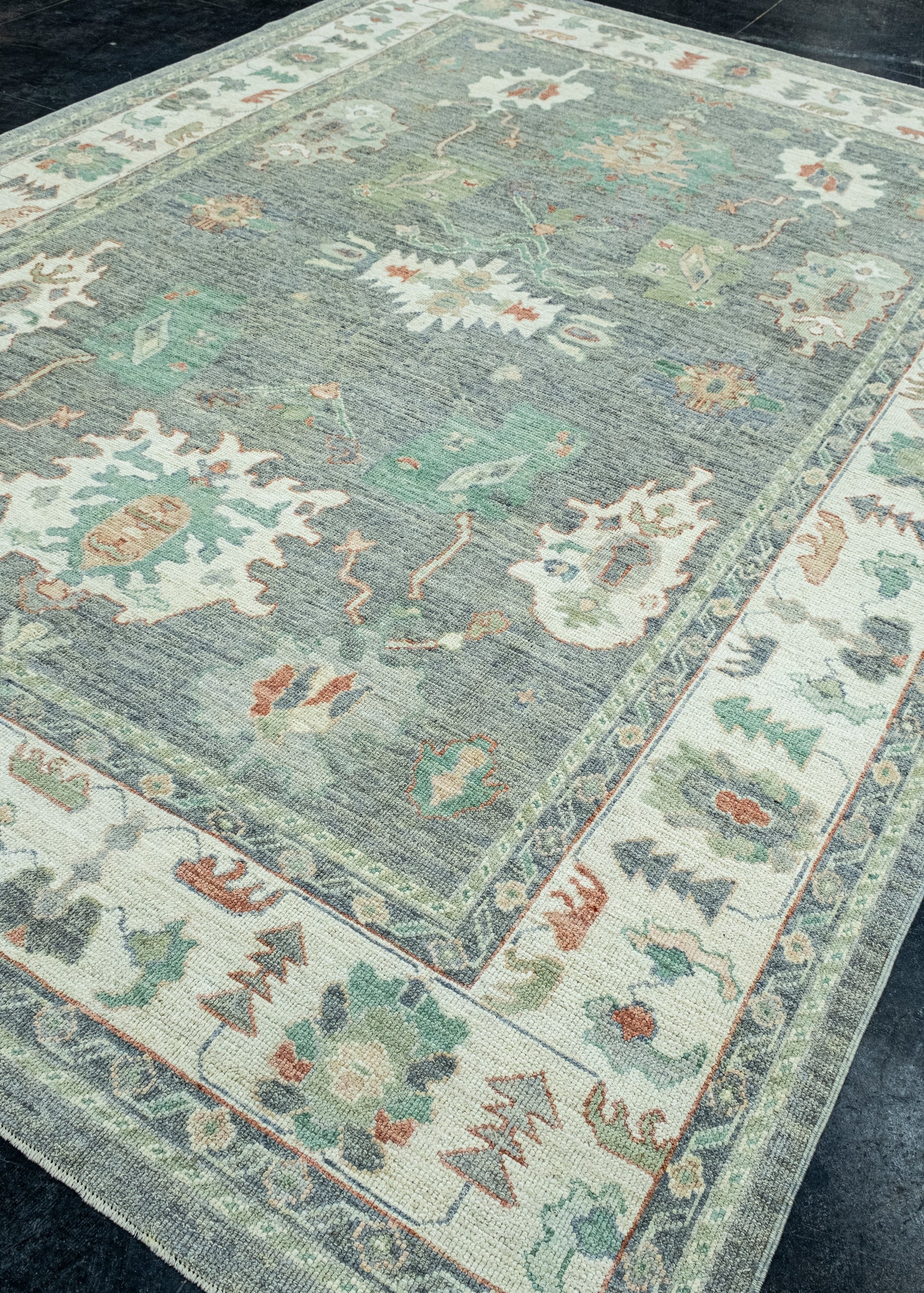 Turkish Oushak Rug 8'10" x 12'2" #17715