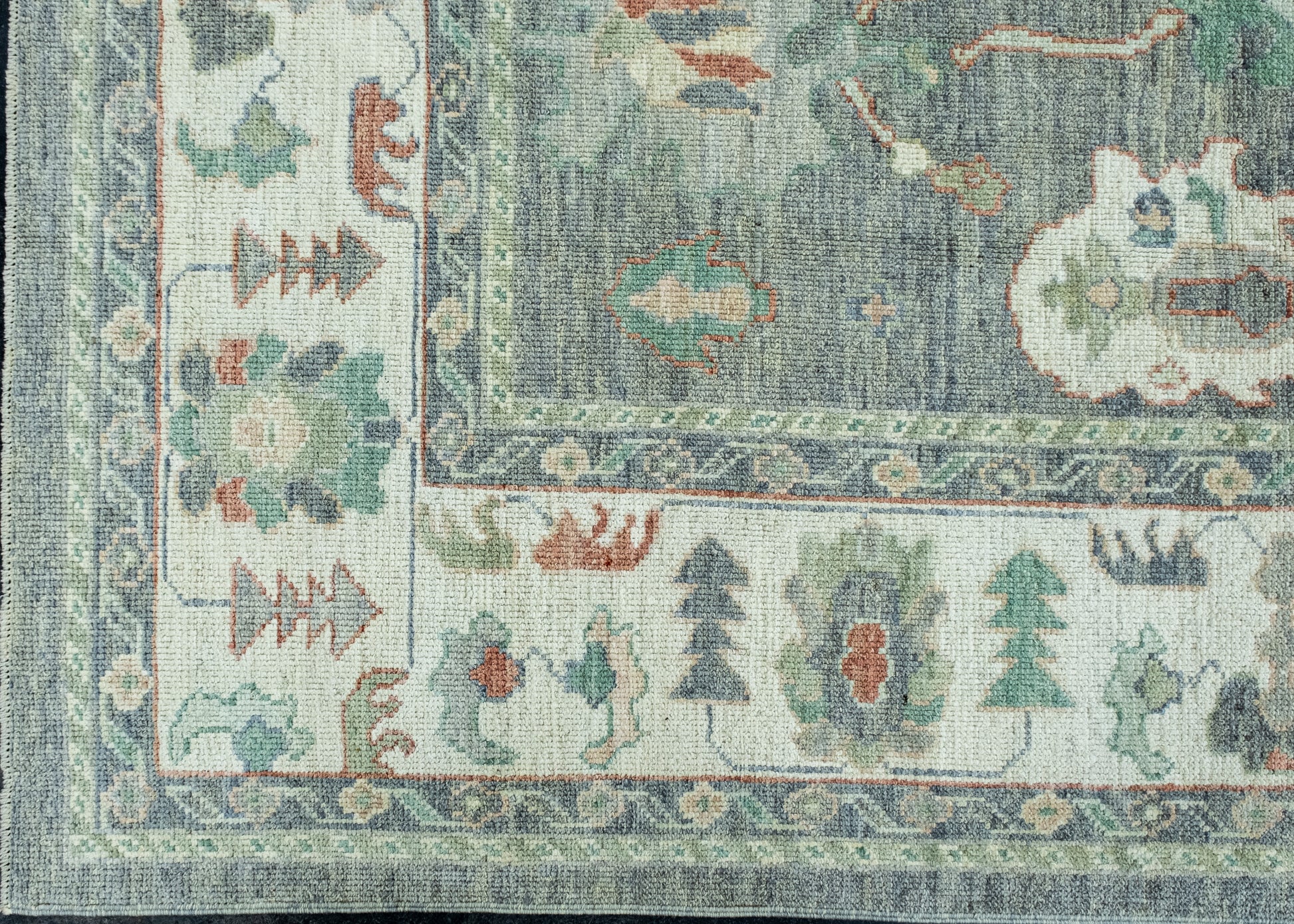 Turkish Oushak Rug 8'10" x 12'2" #17715
