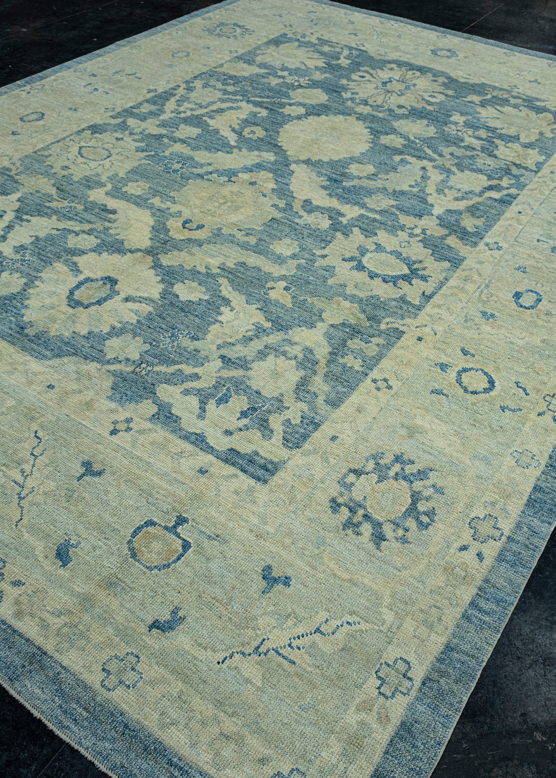 Turkish Oushak Rug 9'3" x 12'9" #17945
