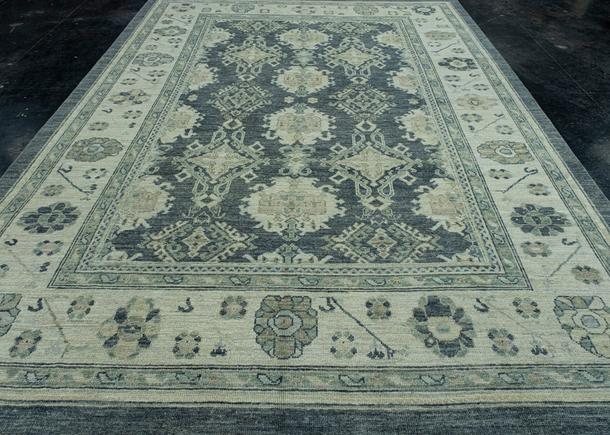 Turkish Oushak Rug 9' x 12'8" #17389