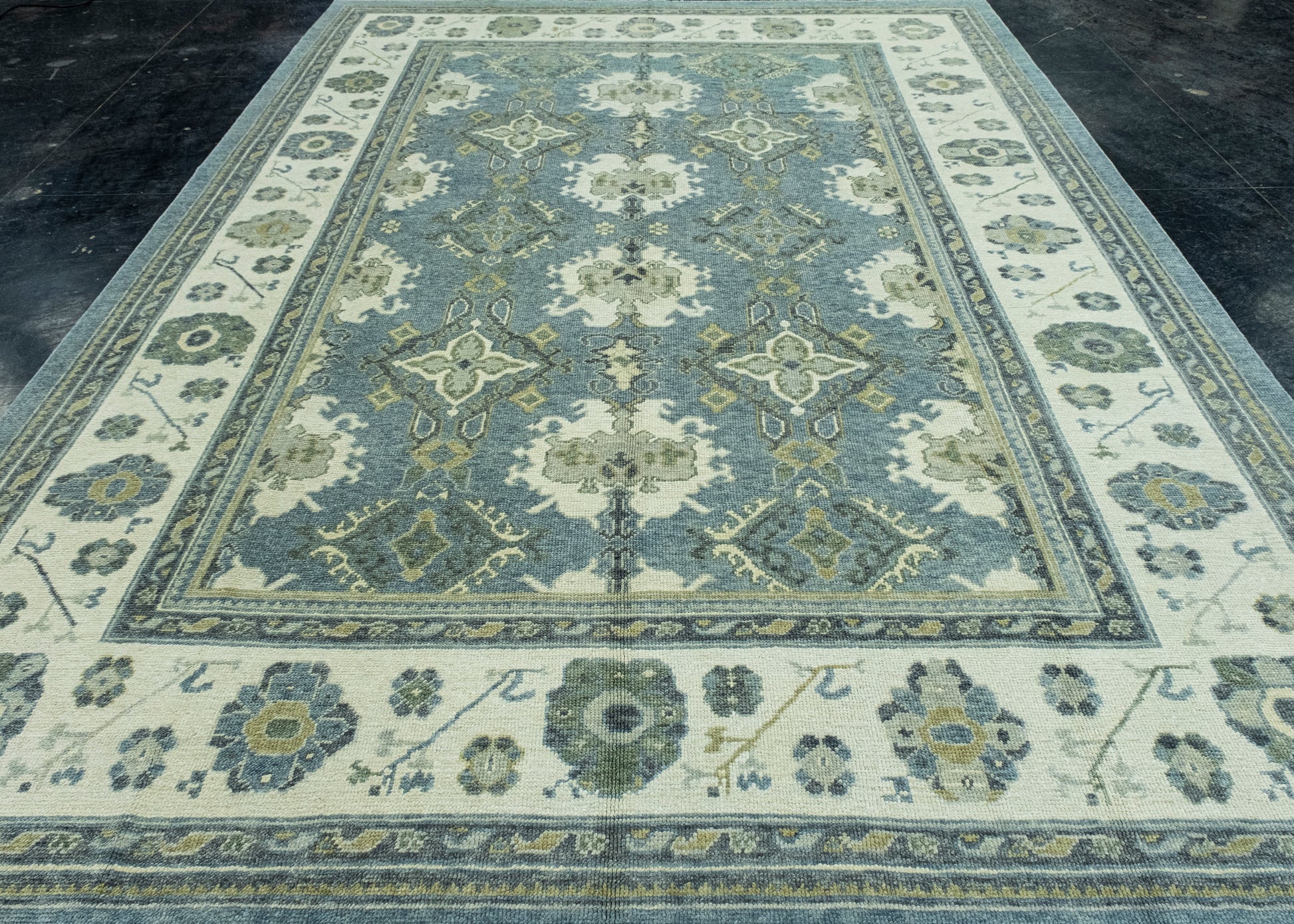 Turkish Oushak Rug 9'1" x 12'9" #17147