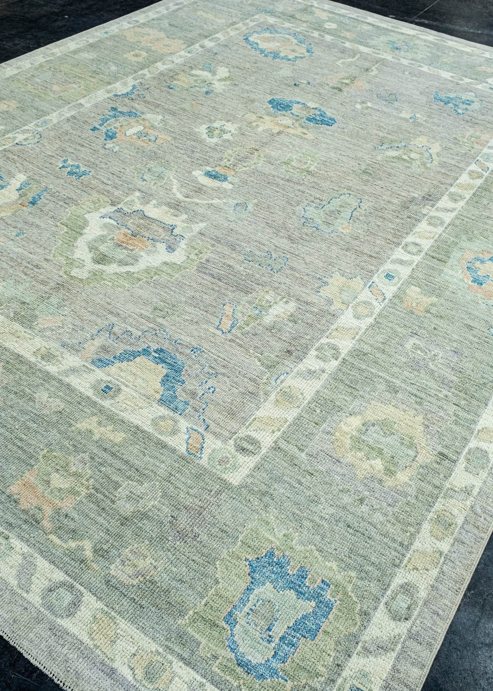 Turkish Oushak Rug 8'11" x 11'10" #17767