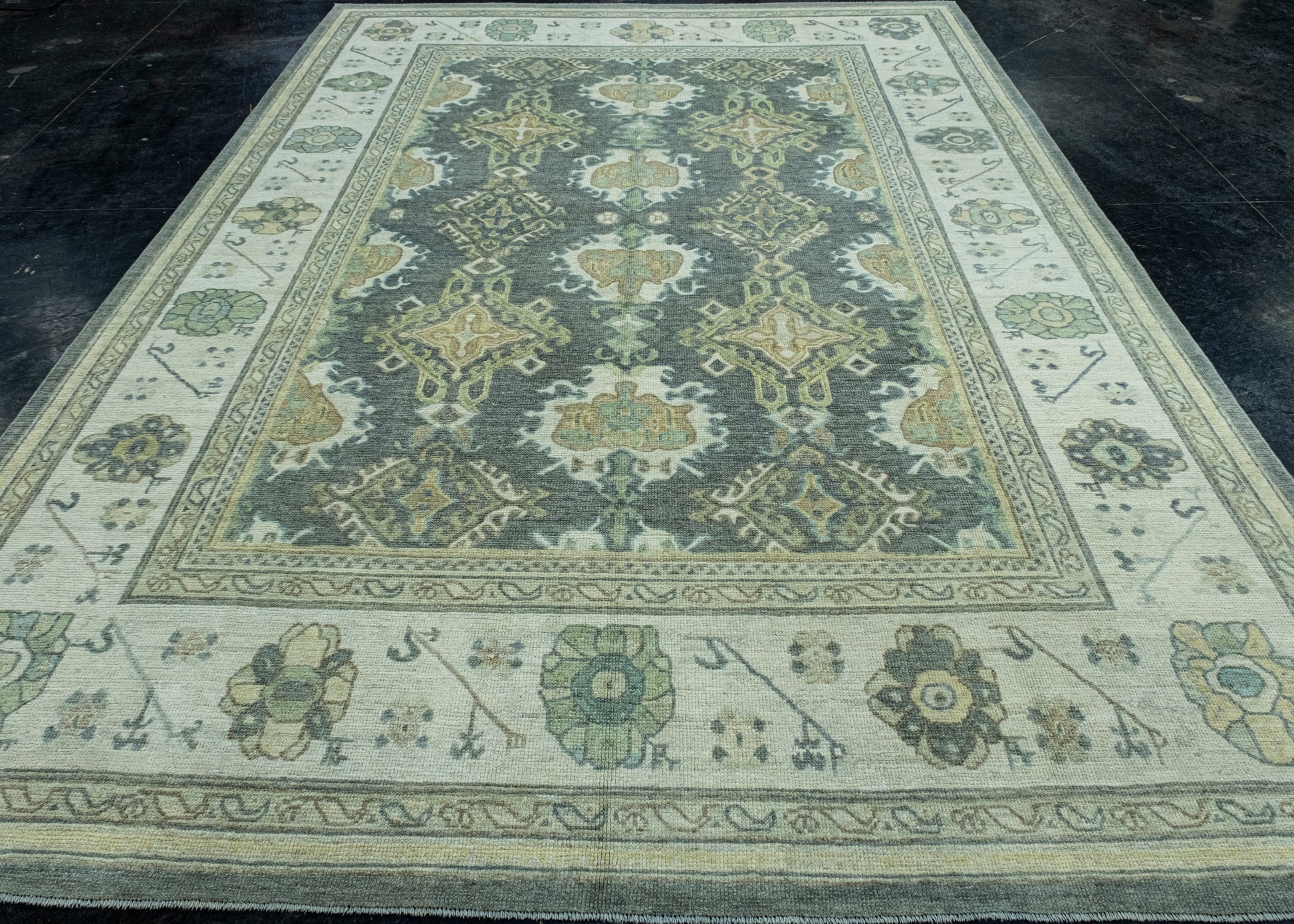 Turkish Oushak Rug 8'6" x 12' #17416