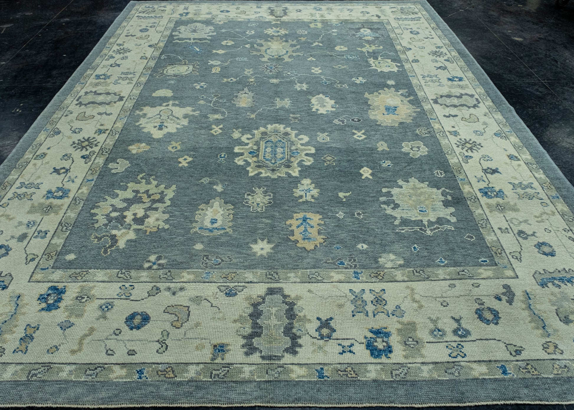 Turkish Oushak Rug 9'1" x 12'2" #17126