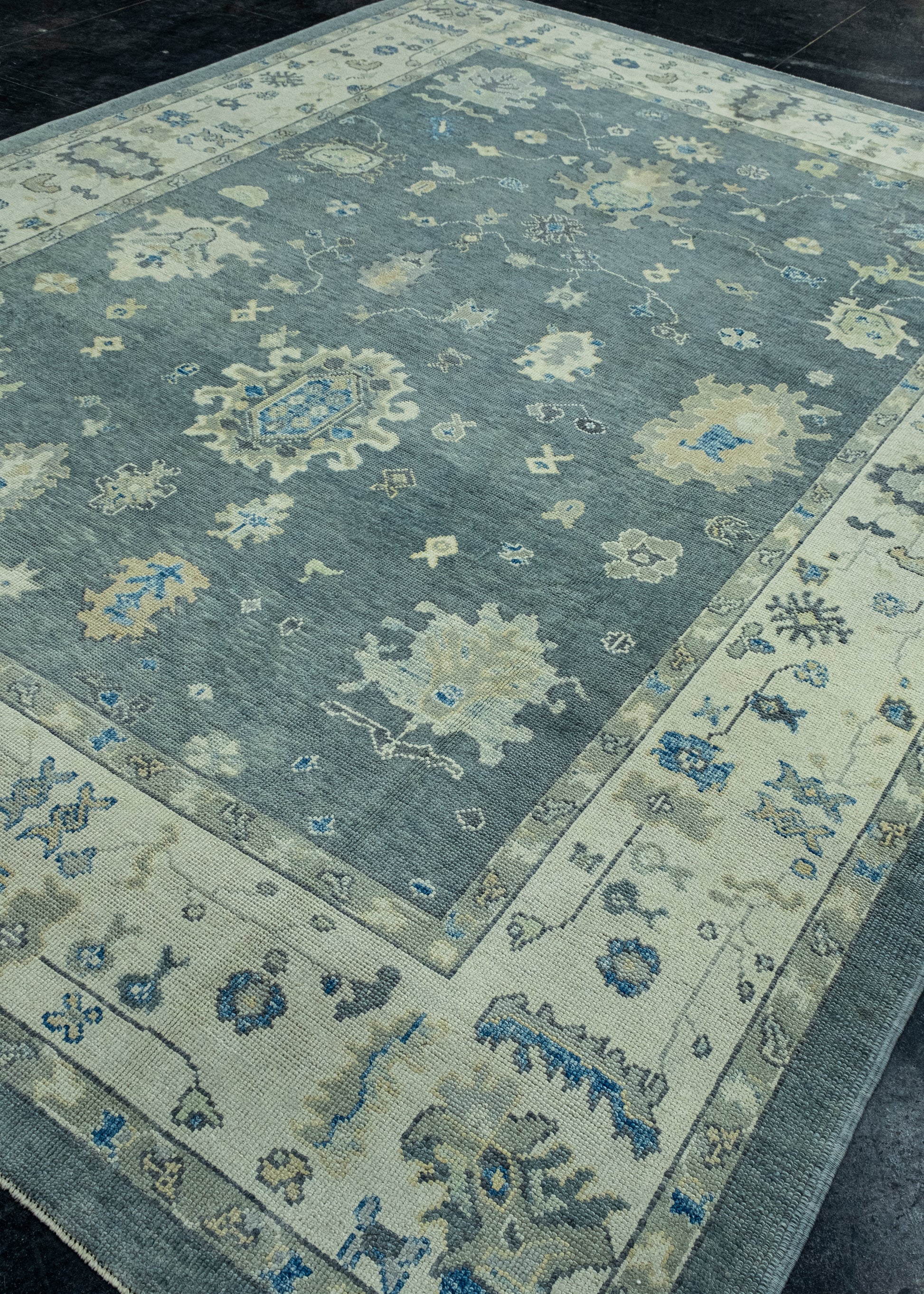 Turkish Oushak Rug 9'1" x 12'2" #17126