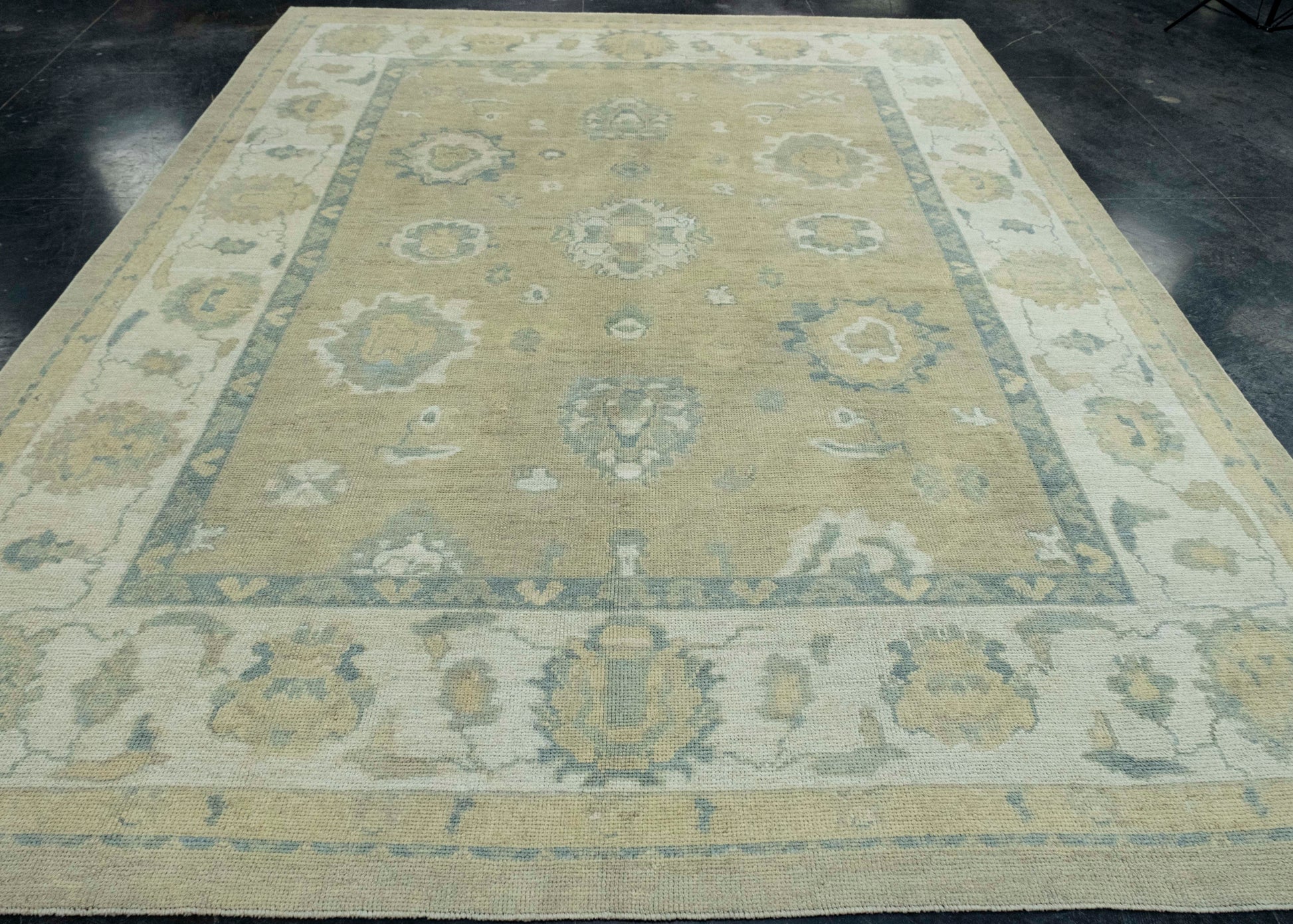 Turkish Oushak Rug 8'8" x 11'7" #18608
