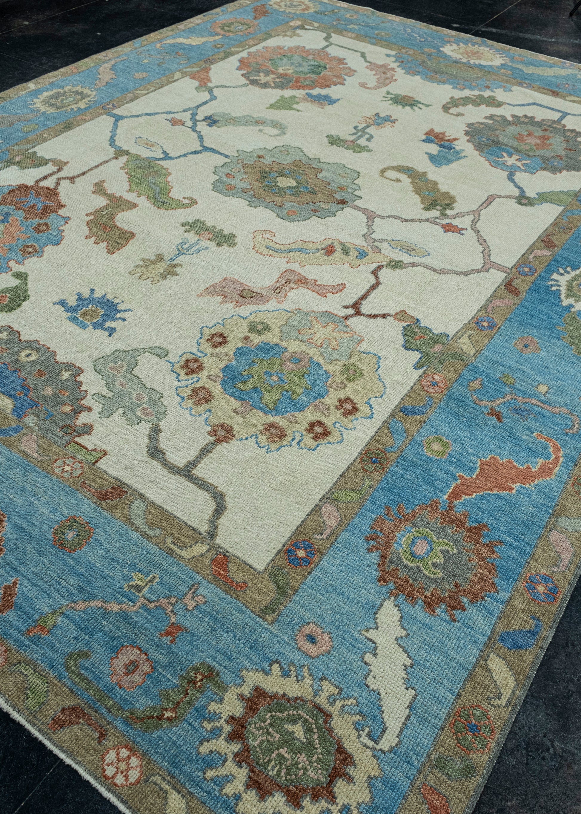 Turkish Oushak Rug 9'2" x 11'9" #17079