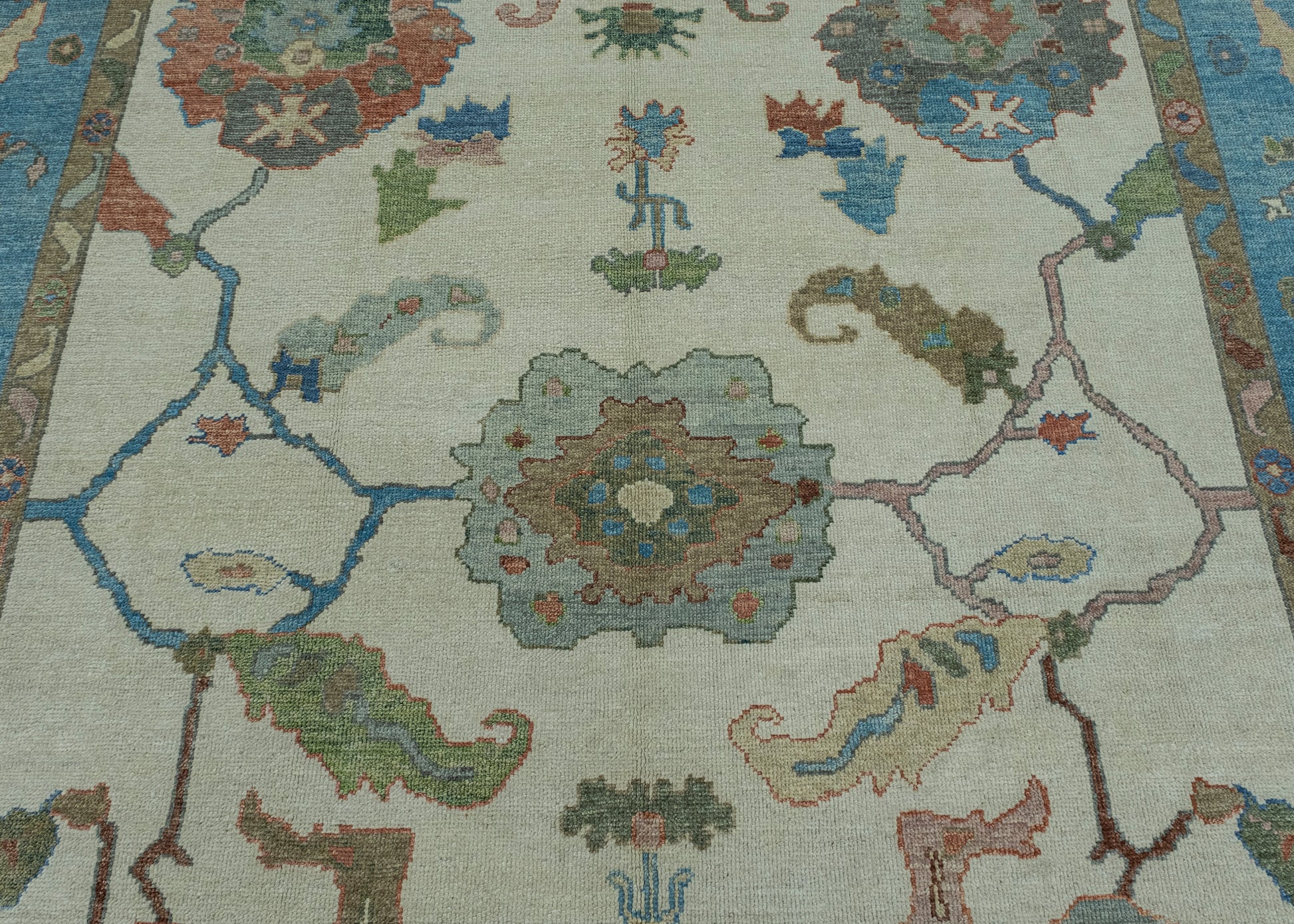Turkish Oushak Rug 9'2" x 11'9" #17079