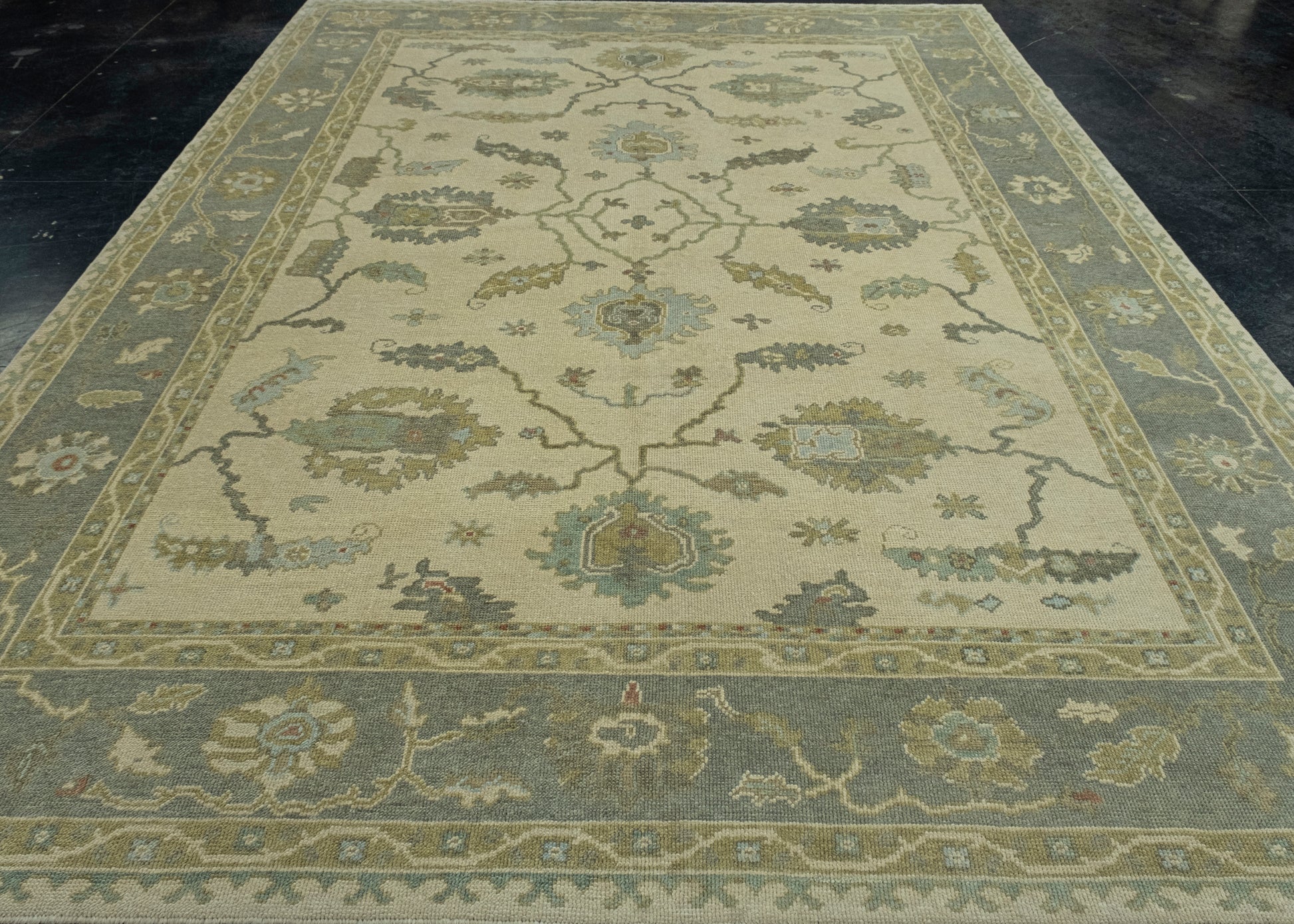 Turkish Oushak Rug 9'2" x 12'7" #17040