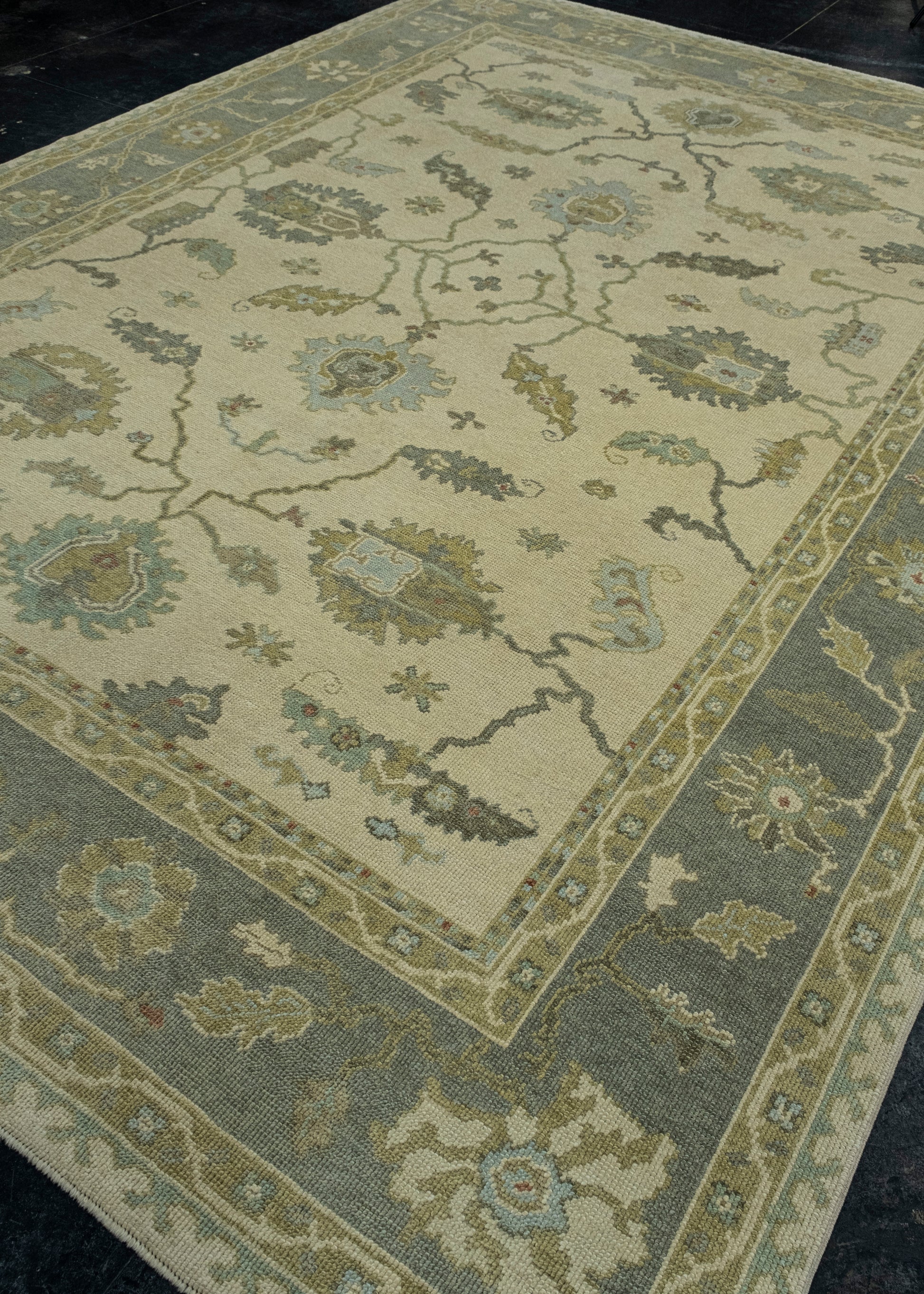 Turkish Oushak Rug 9'2" x 12'7" #17040