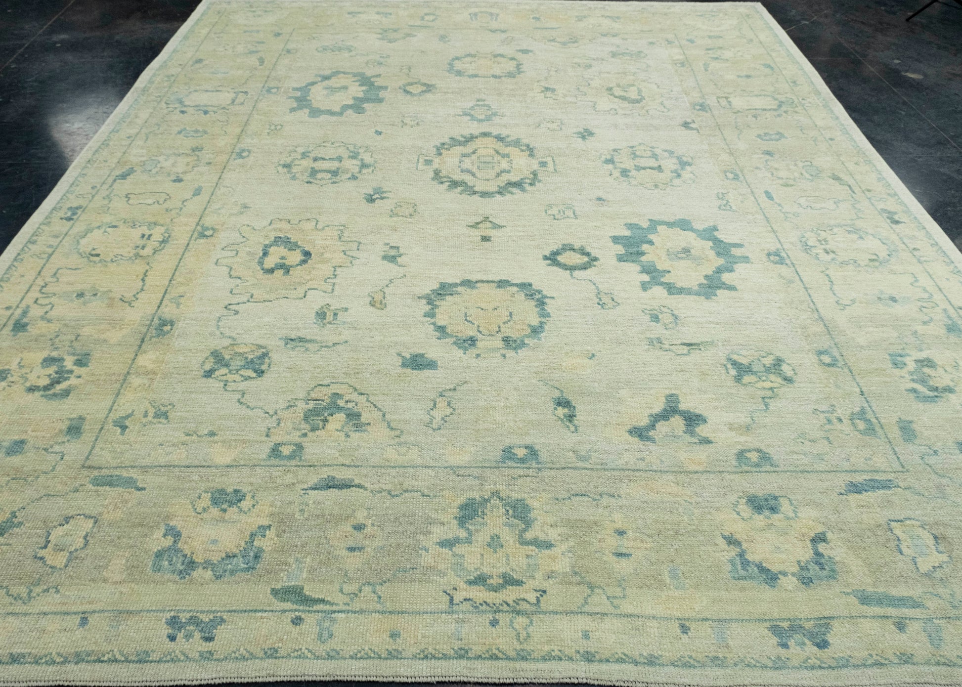 Turkish Oushak Rug 9'1" x 11'9" #18557