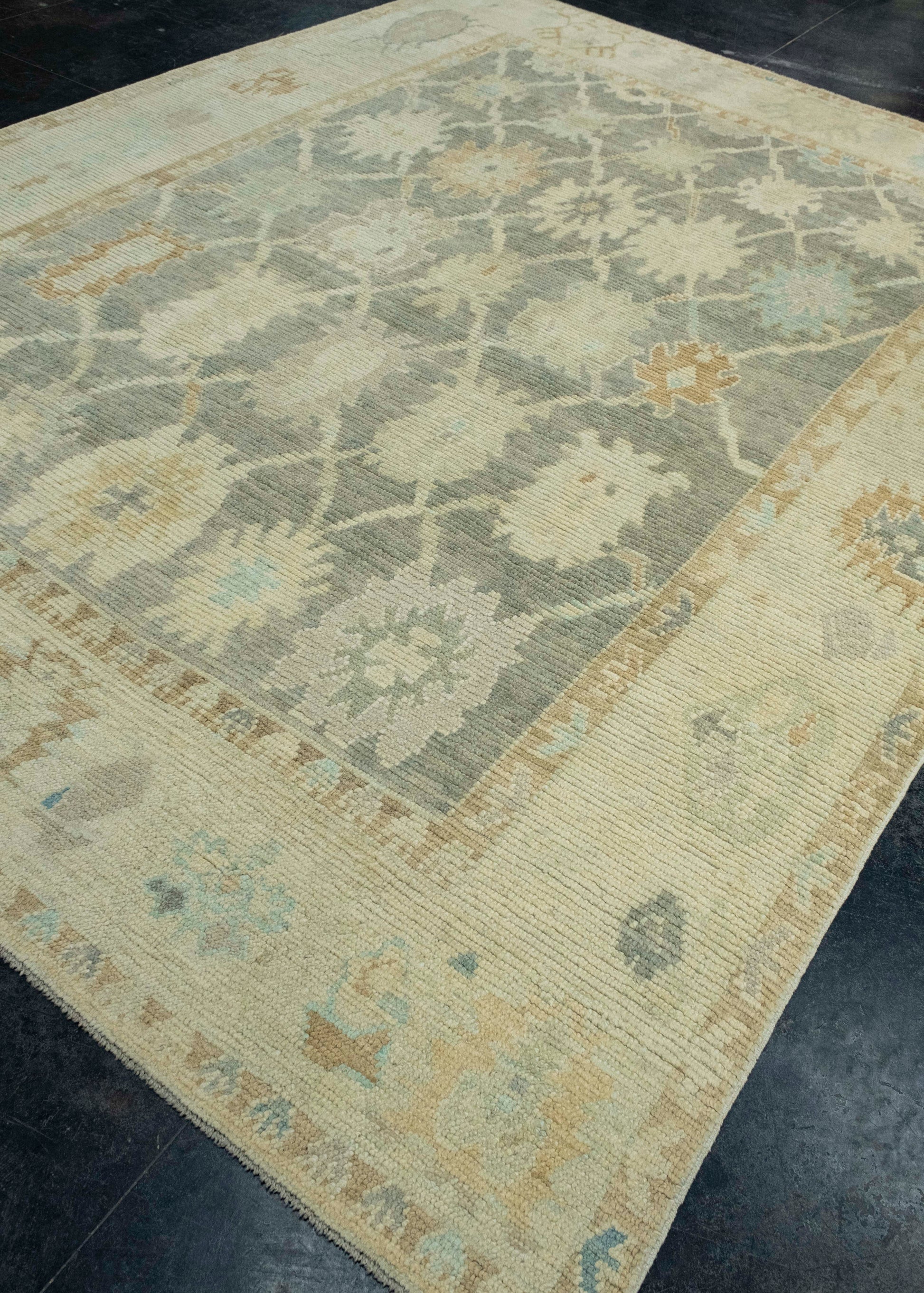 Turkish Oushak Rug 8'7" x 11'6" #18638