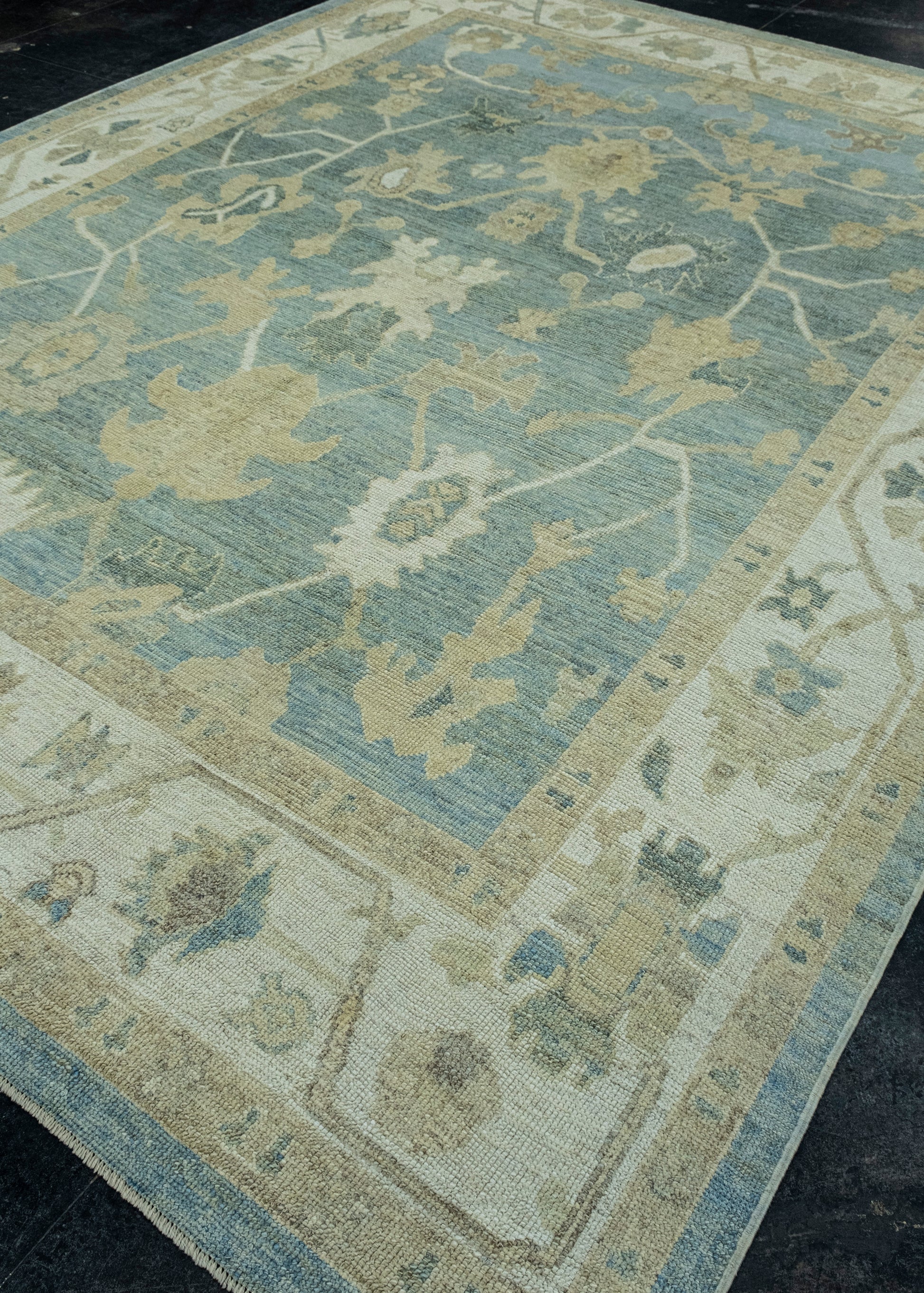 Turkish Oushak Rug 9'1" x 11'10" #17620