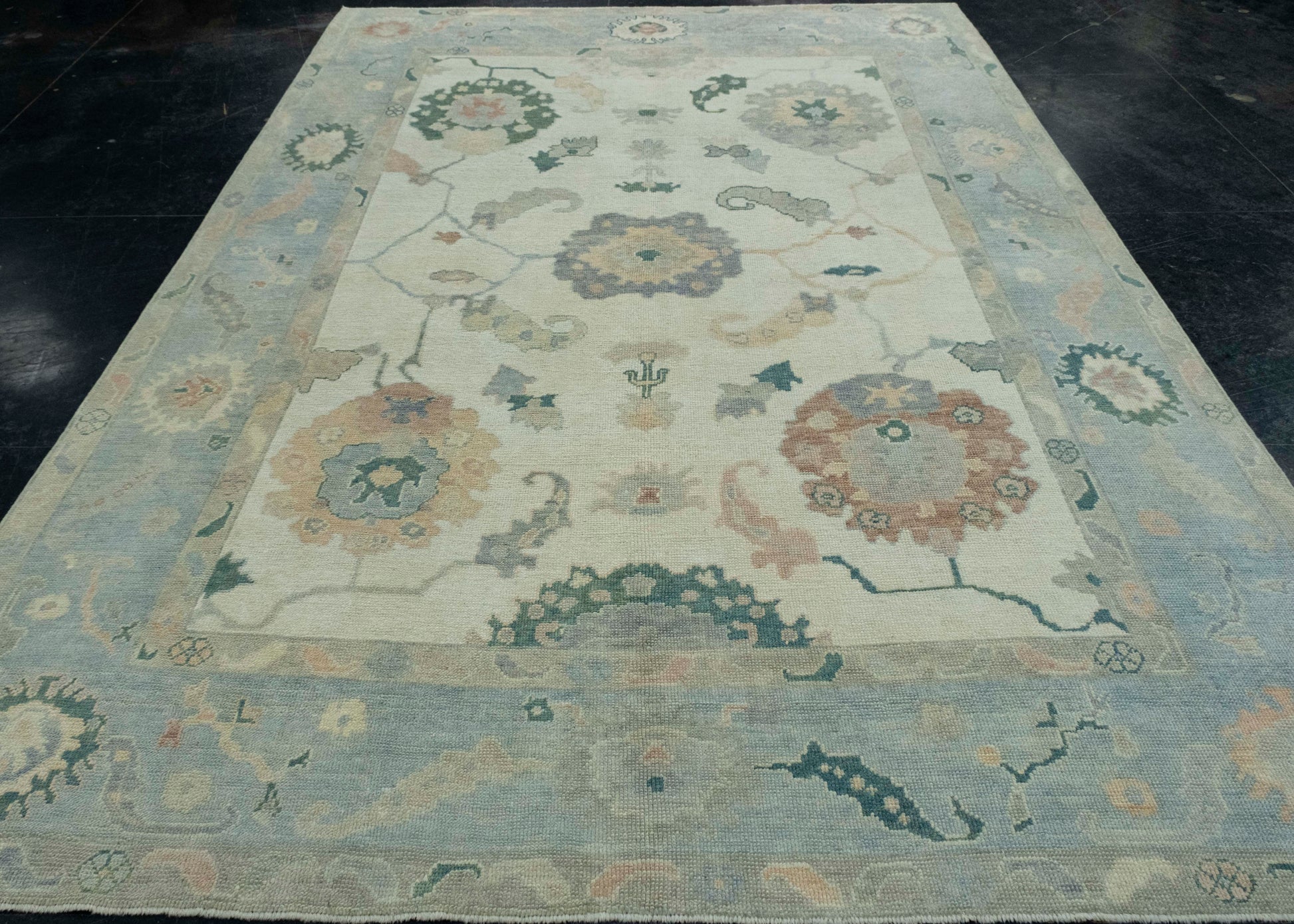 Turkish Oushak Rug 7'8" x 11'2" #18105