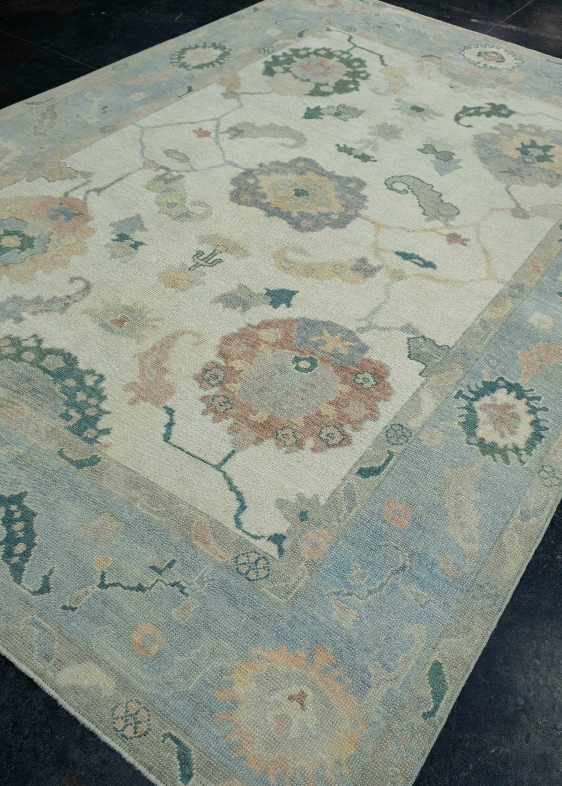 Turkish Oushak Rug 7'8" x 11'2" #18105