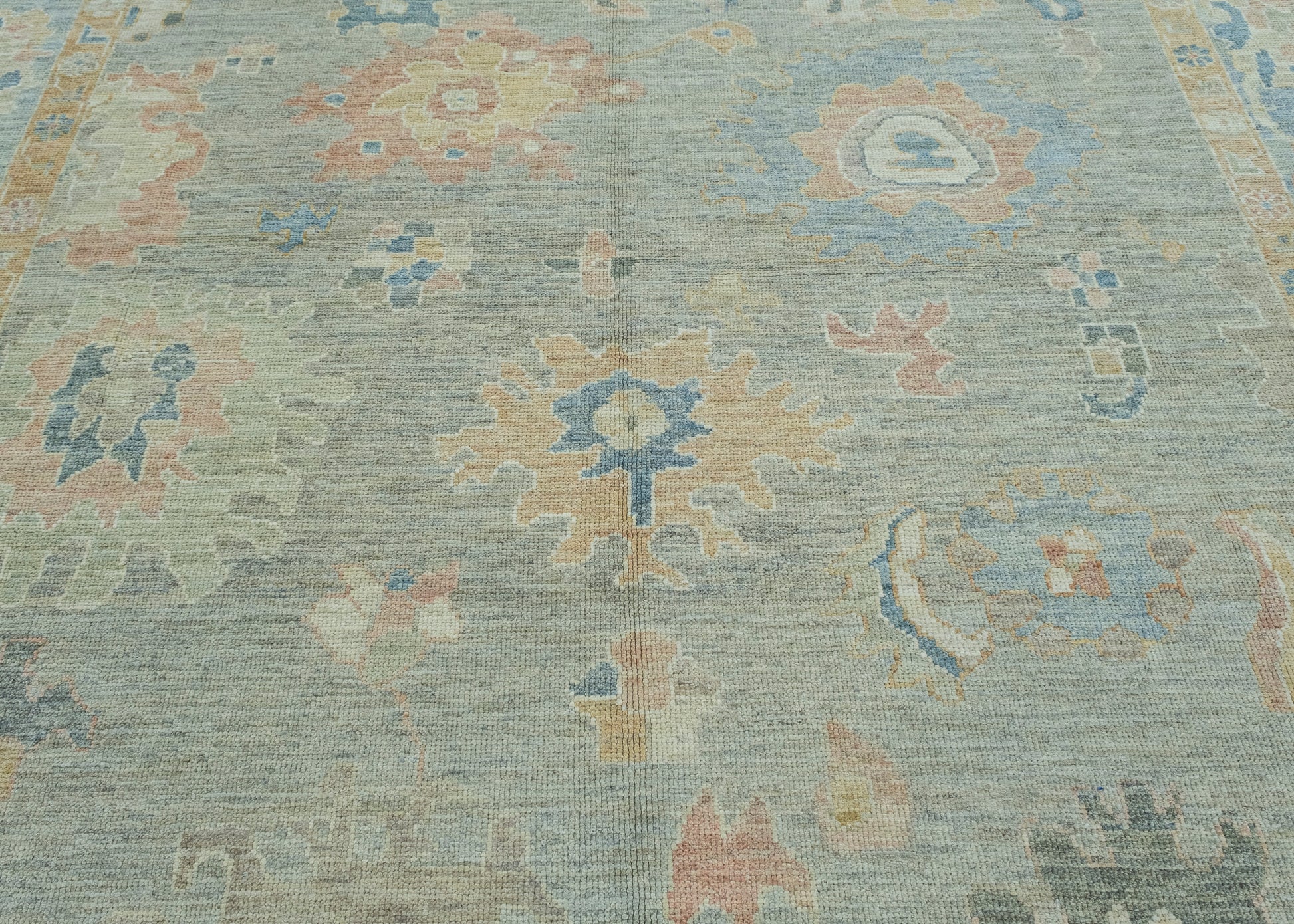 Turkish Oushak Rug 9'3" x 11'10" #17455