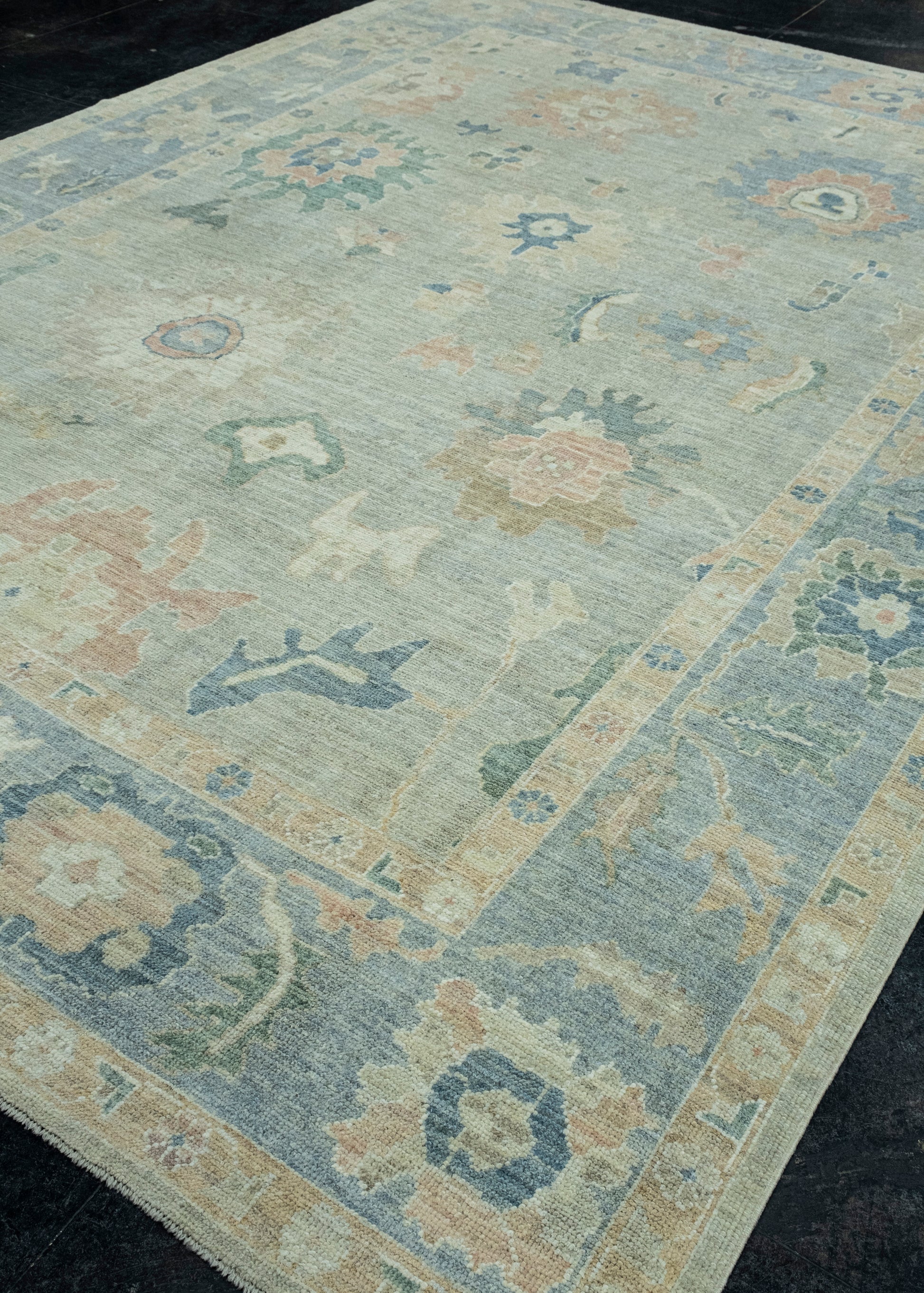 Turkish Oushak Rug 9'1" x 12'5" #17269