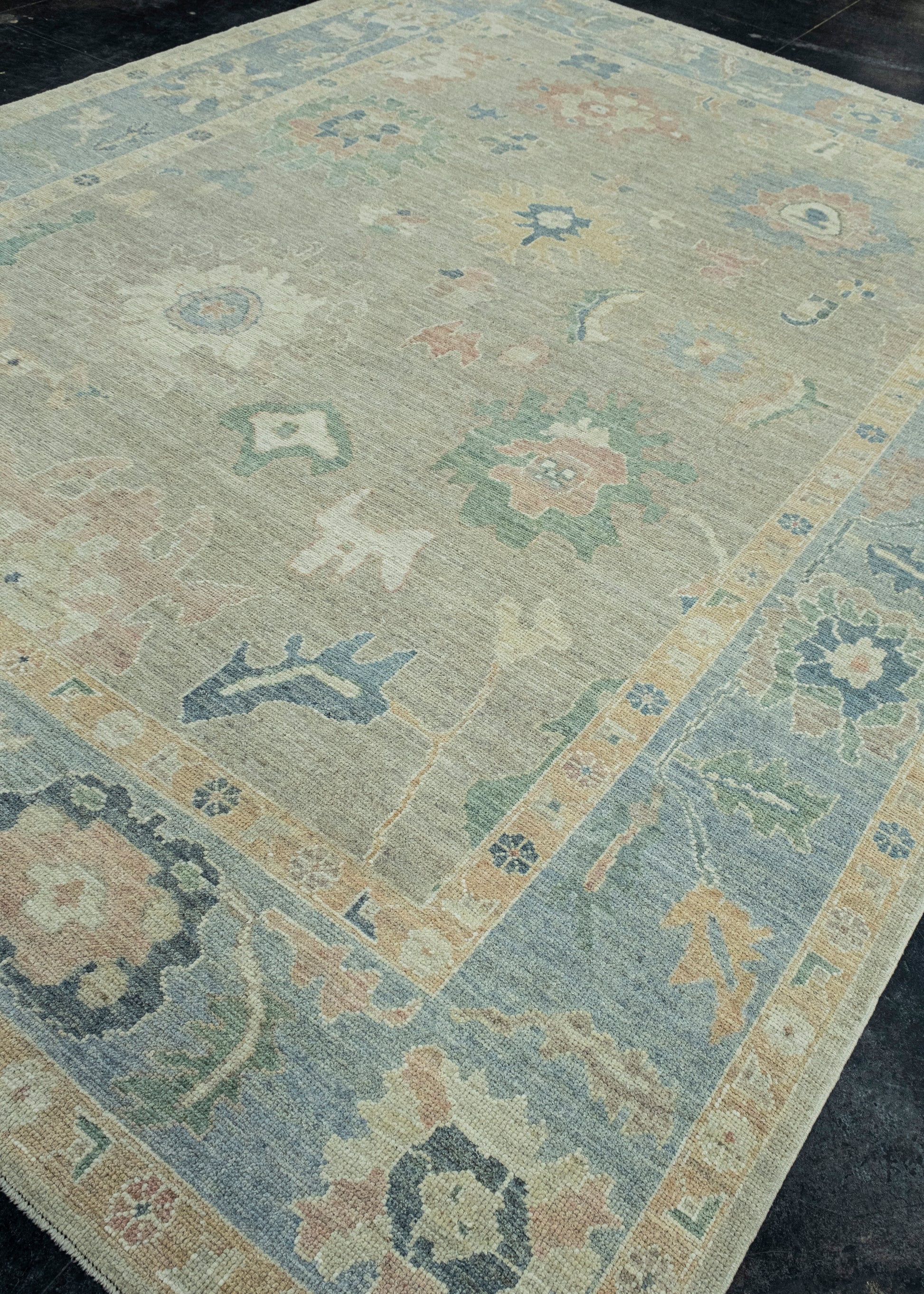 Turkish Oushak Rug 9'2" x 12'2" #17284