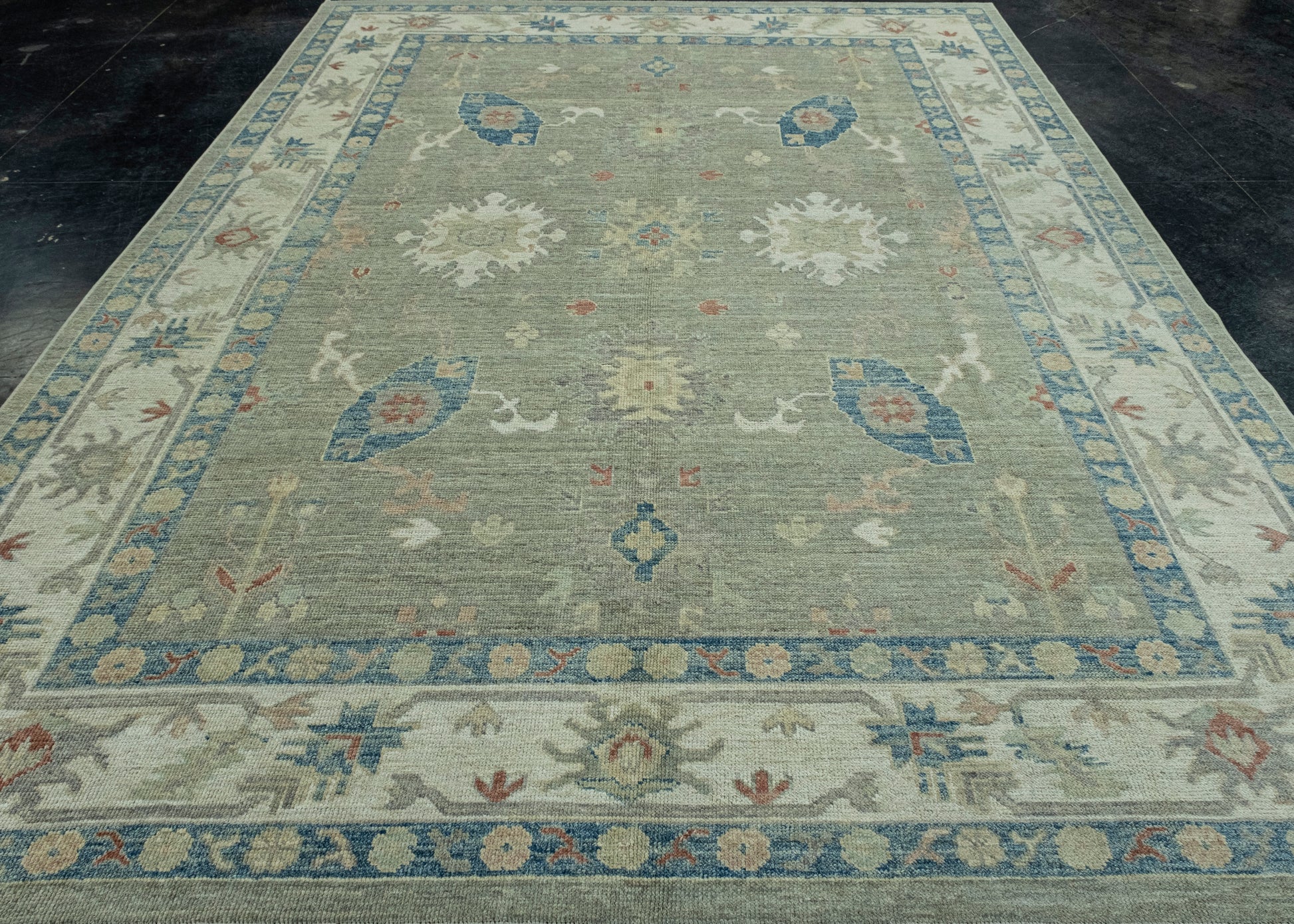 Turkish Oushak Rug 9' x 12'1" #17732
