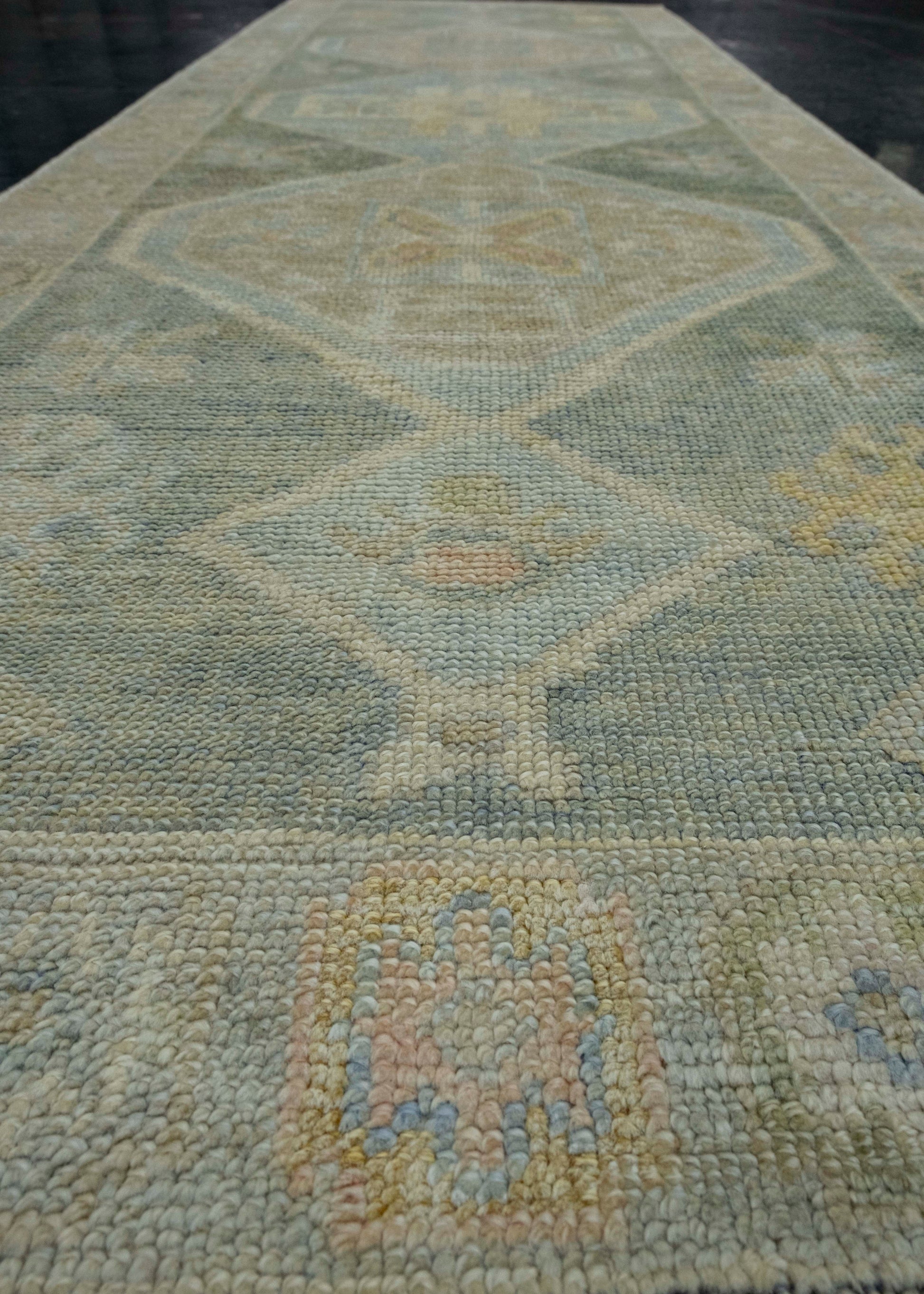 Turkish Oushak Rug 2'8" x 8'4" #18005