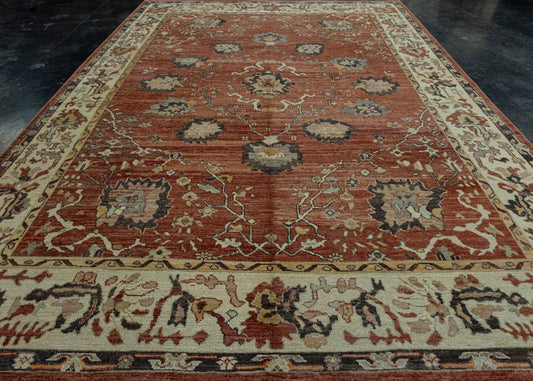 Turkish Old Wool Oushak Rug 10'1" x 14'9" #17085