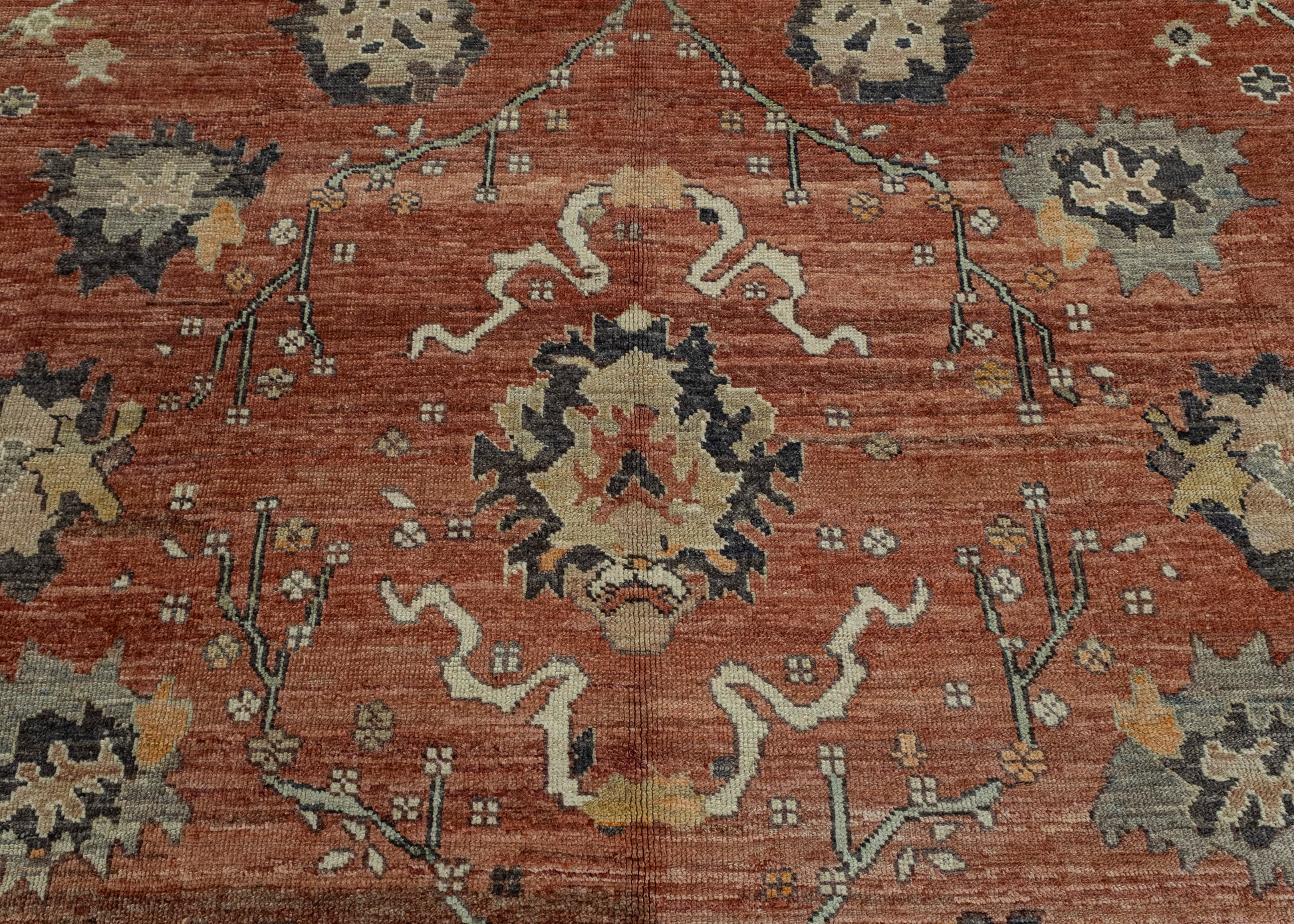 Turkish Old Wool Oushak Rug 10'1" x 14'9" #17085