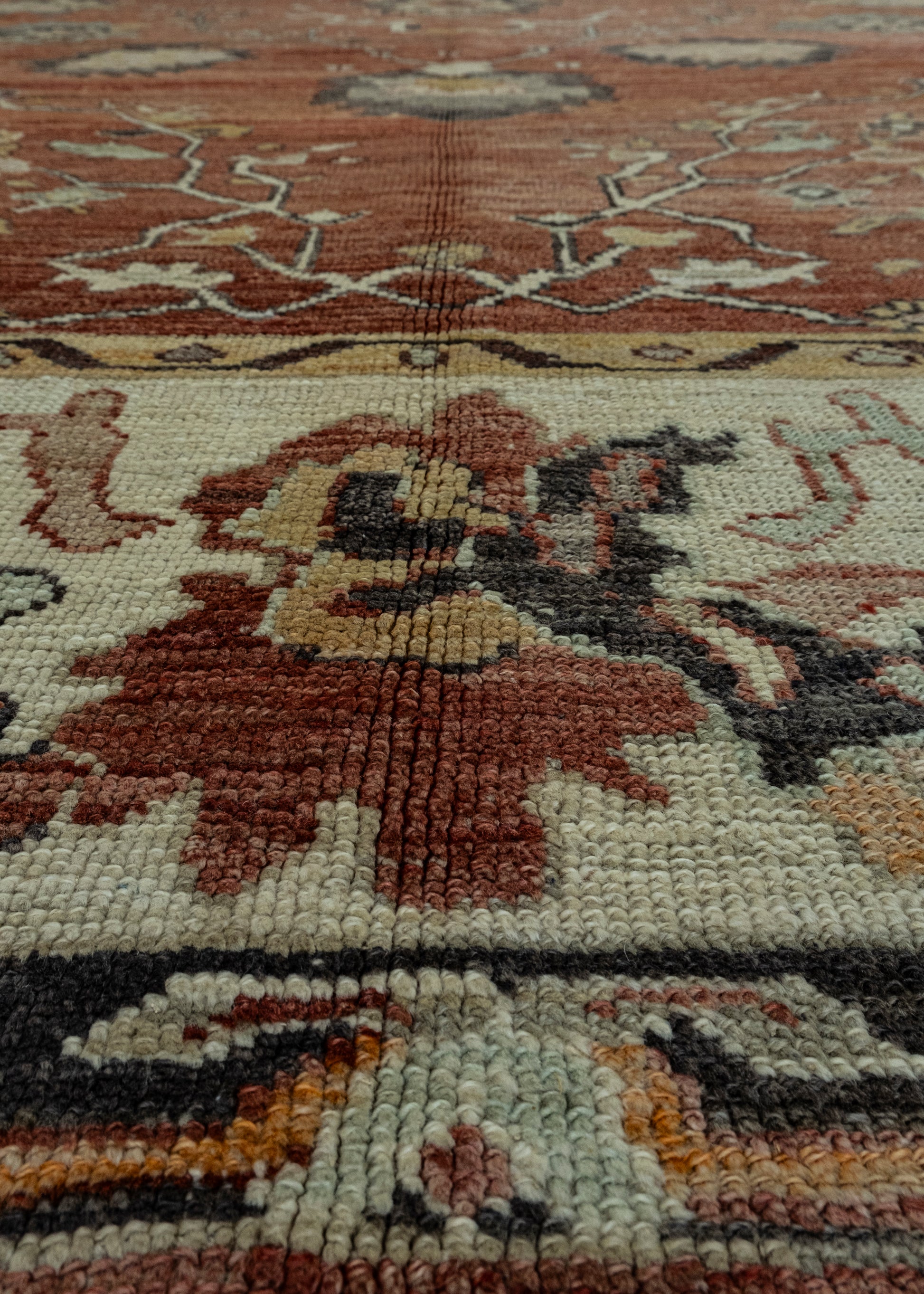 Turkish Old Wool Oushak Rug 10'1" x 14'9" #17085