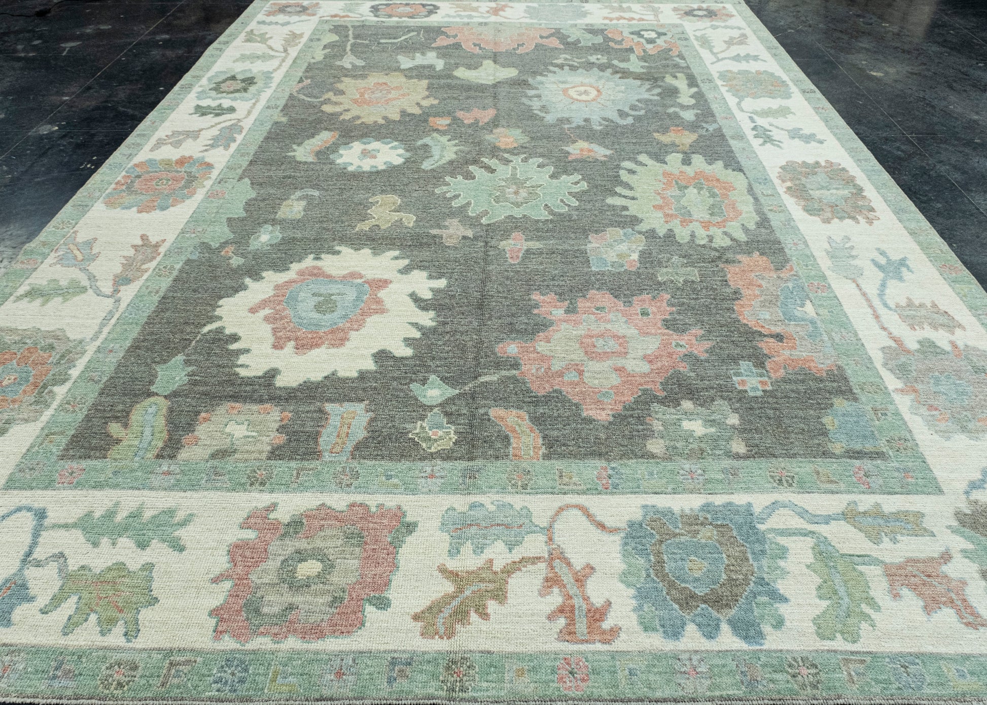 Turkish Oushak Rug 9'10" x 14'2" #17228