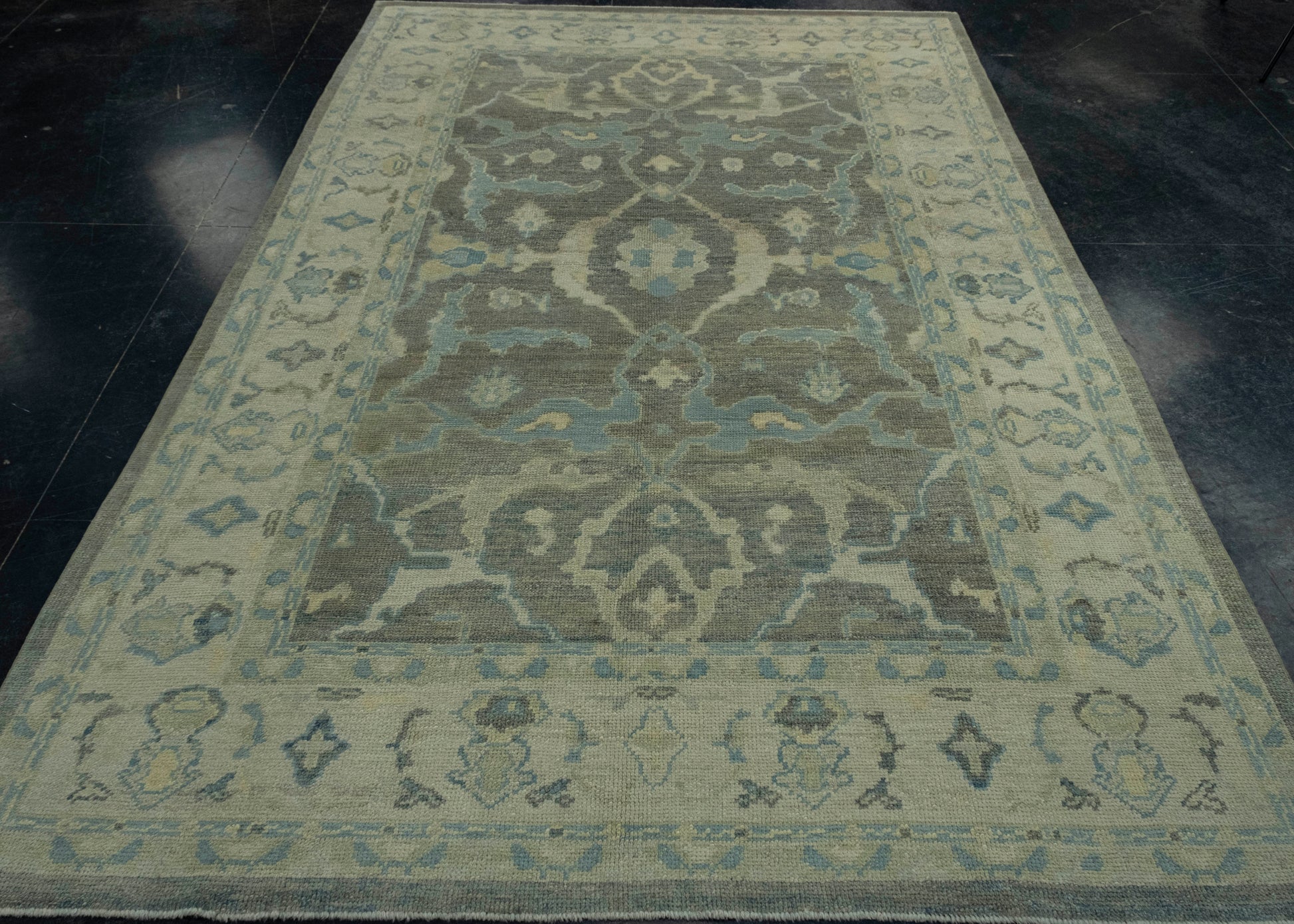 Turkish Oushak Rug 6'2" x 9'6" #18551