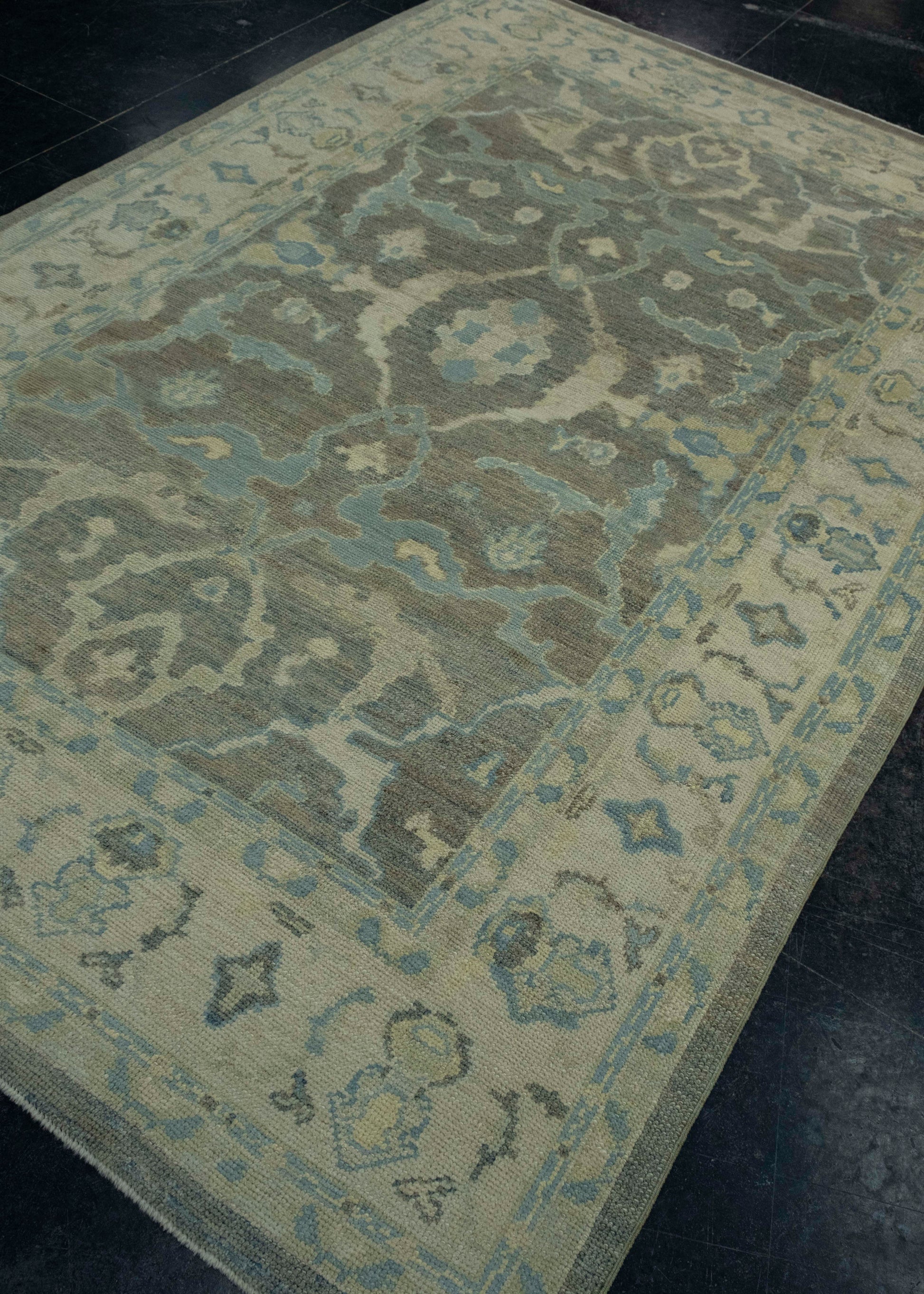 Turkish Oushak Rug 6'2" x 9'6" #18551