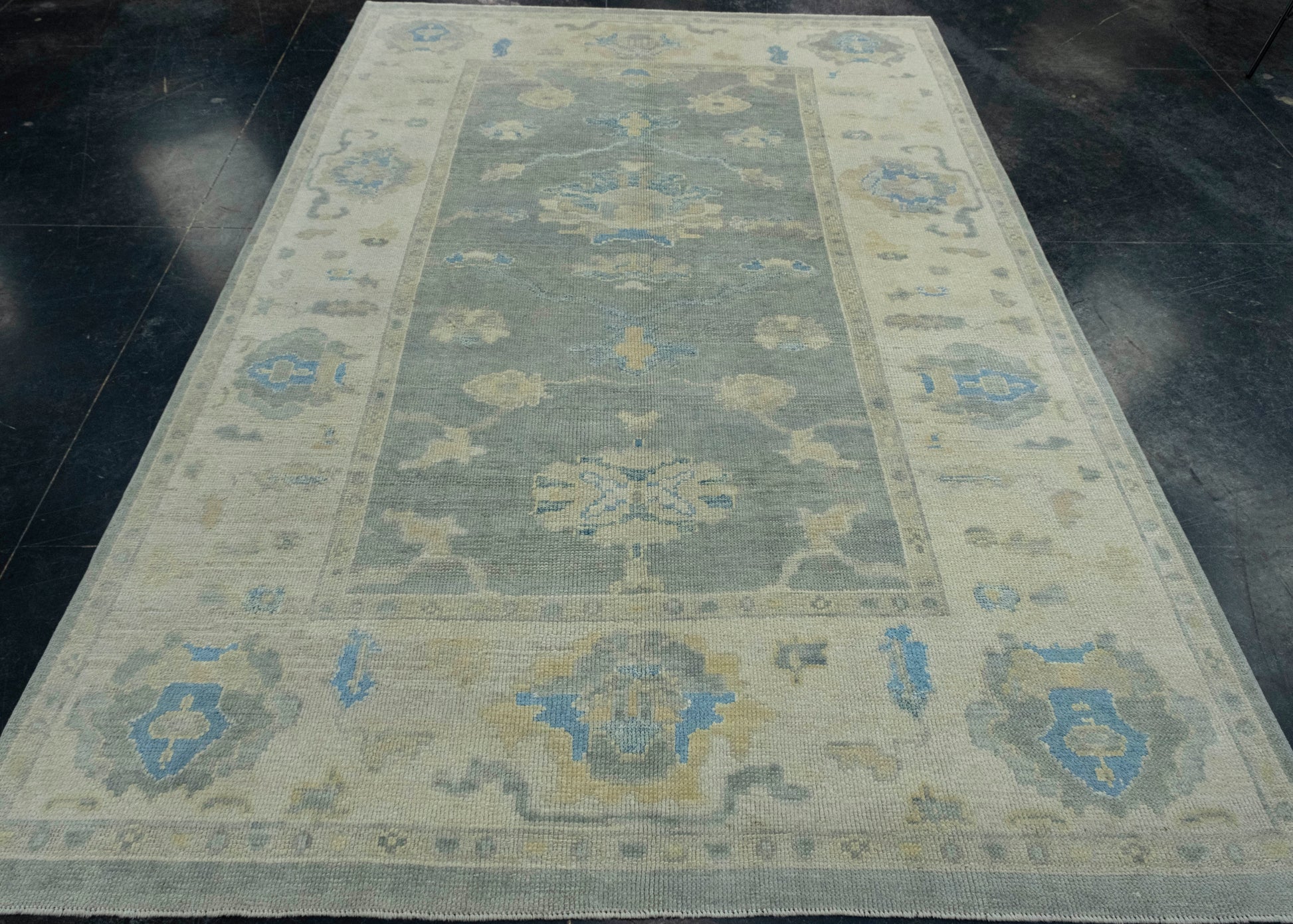 Turkish Oushak Rug 5'10" x 9' #18616