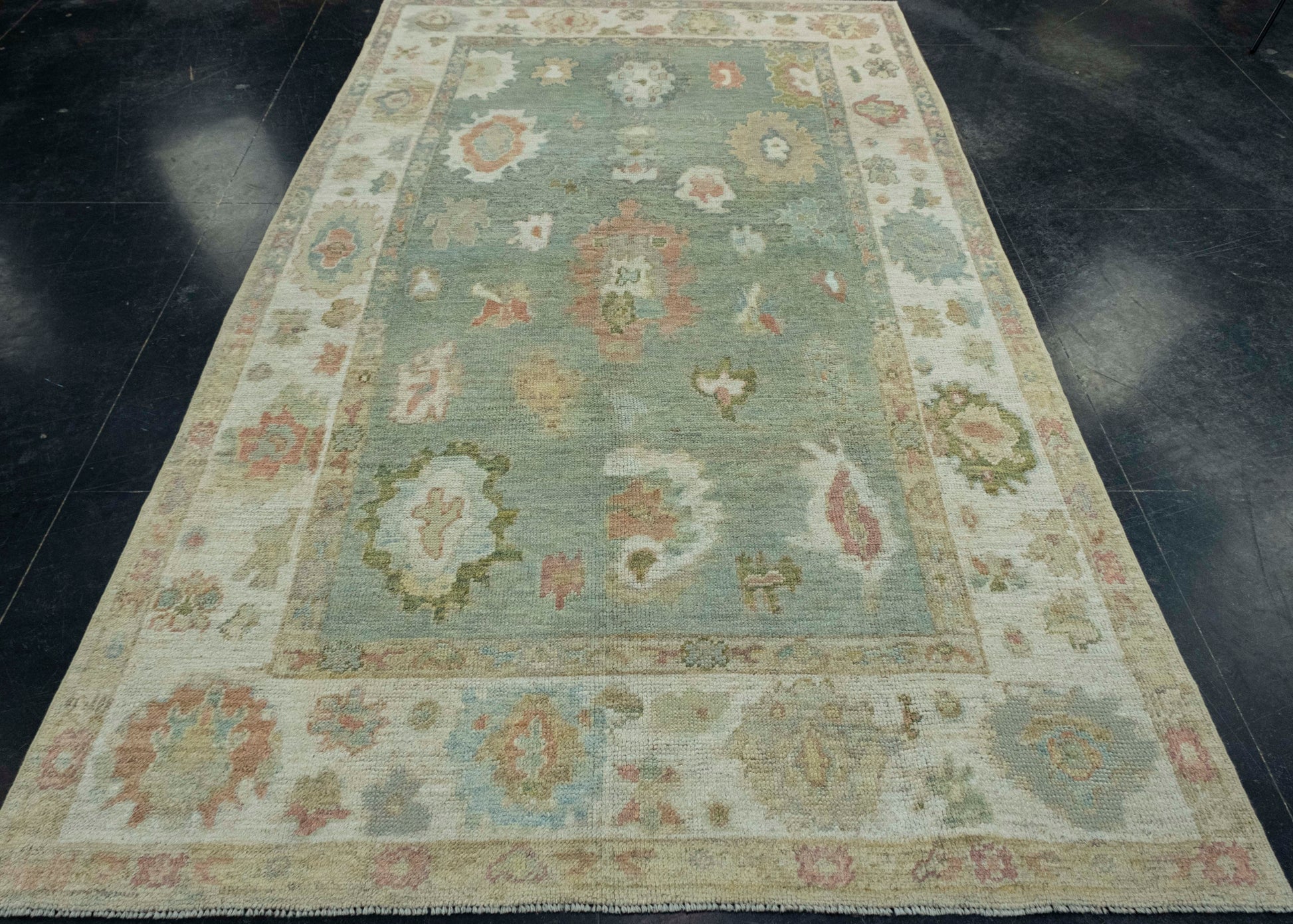 Turkish Oushak Rug 5'4" x 9'4" #18531