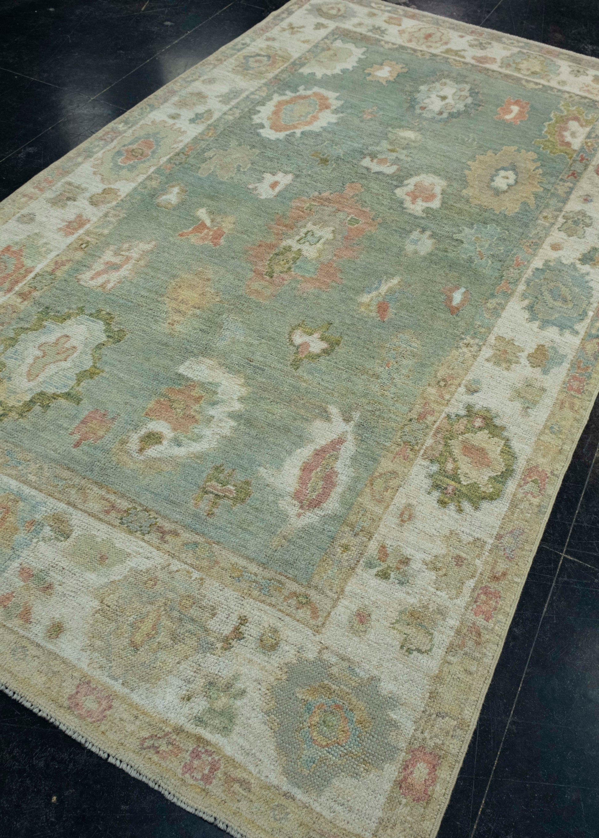 Turkish Oushak Rug 5'4" x 9'4" #18531