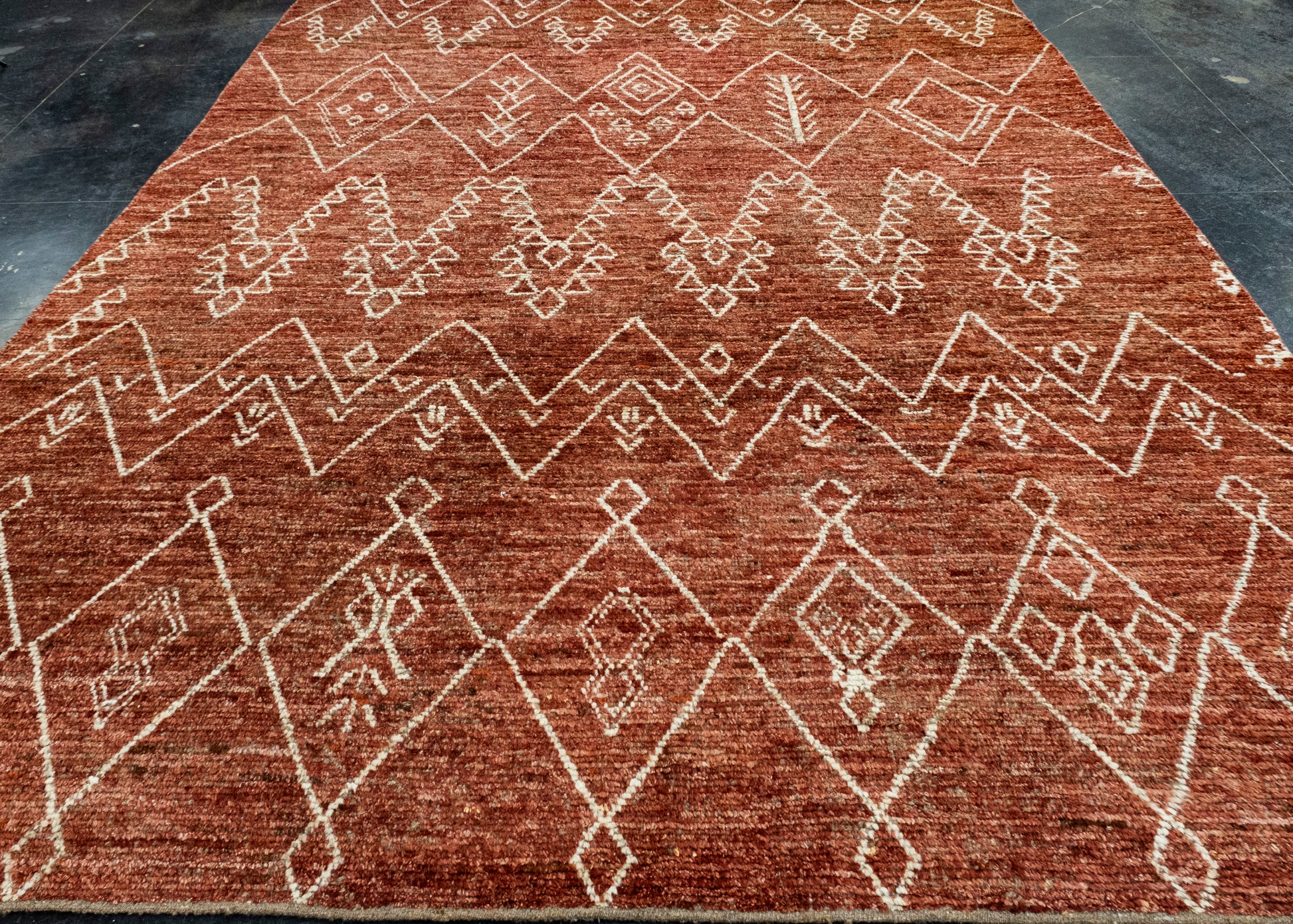 Hand Knotted Modern Rug 9'1" x 11'2" #1000