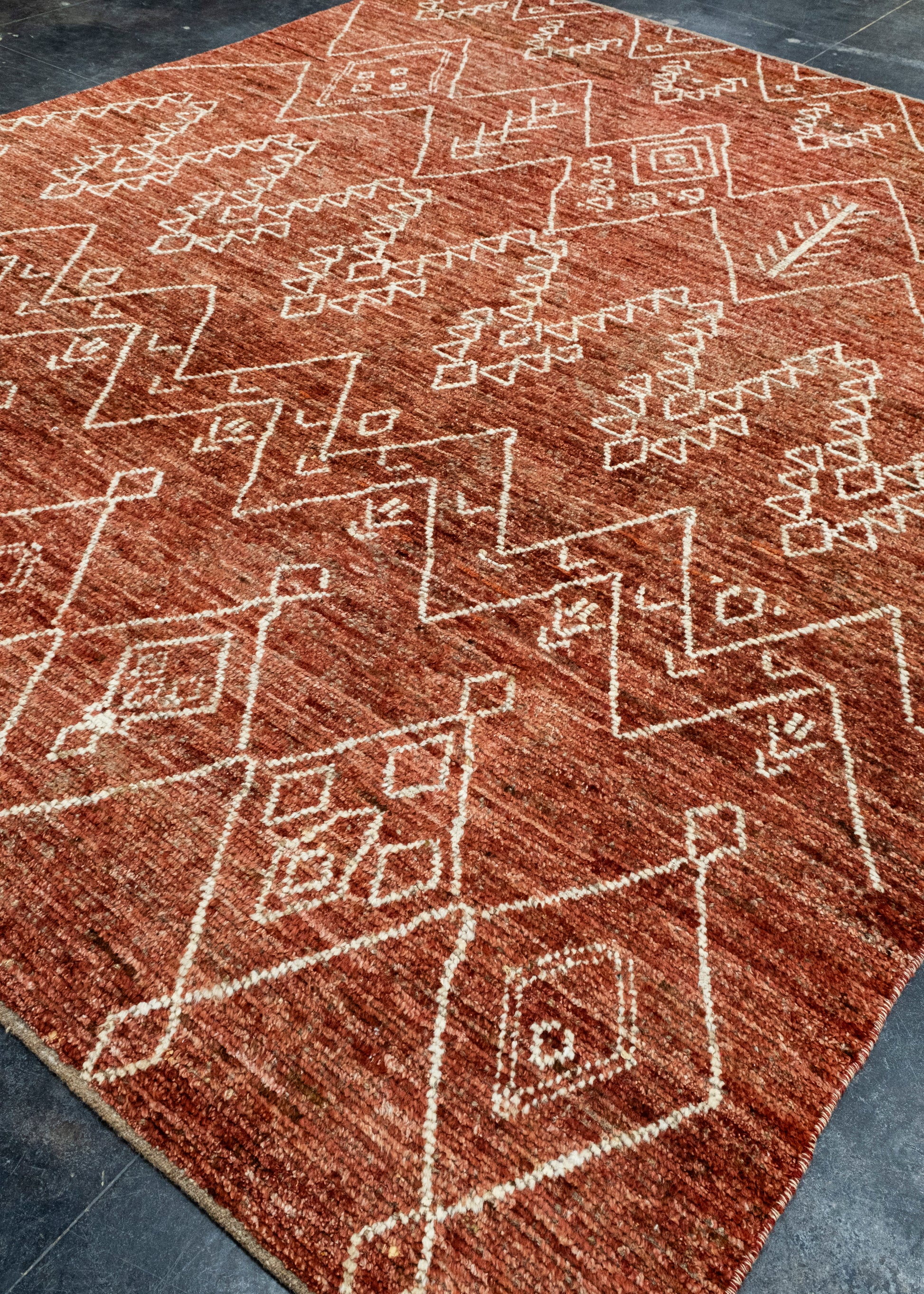 Hand Knotted Modern Rug 9'1" x 11'2" #1000