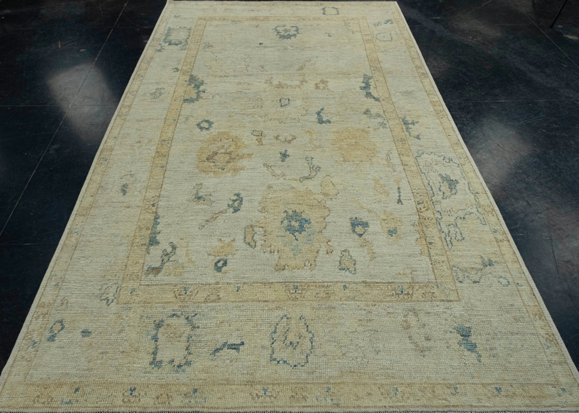 Turkish Oushak Rug 5'4" x 9'5" #18045