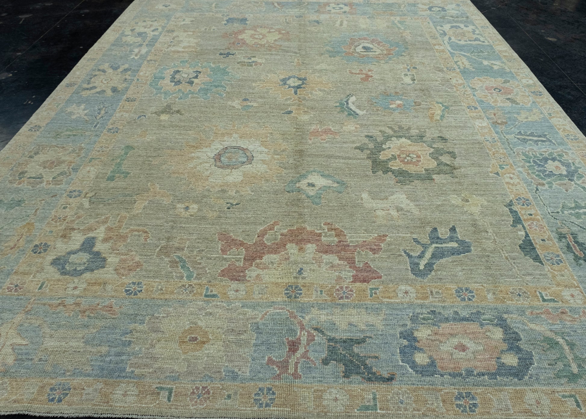Turkish Oushak Rug 9'9" x 12' #17376