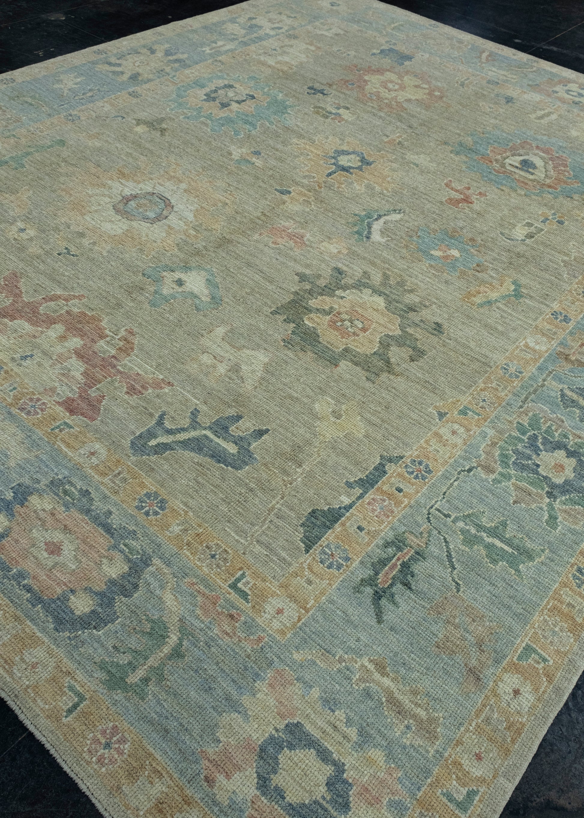 Turkish Oushak Rug 9'9" x 12' #17376