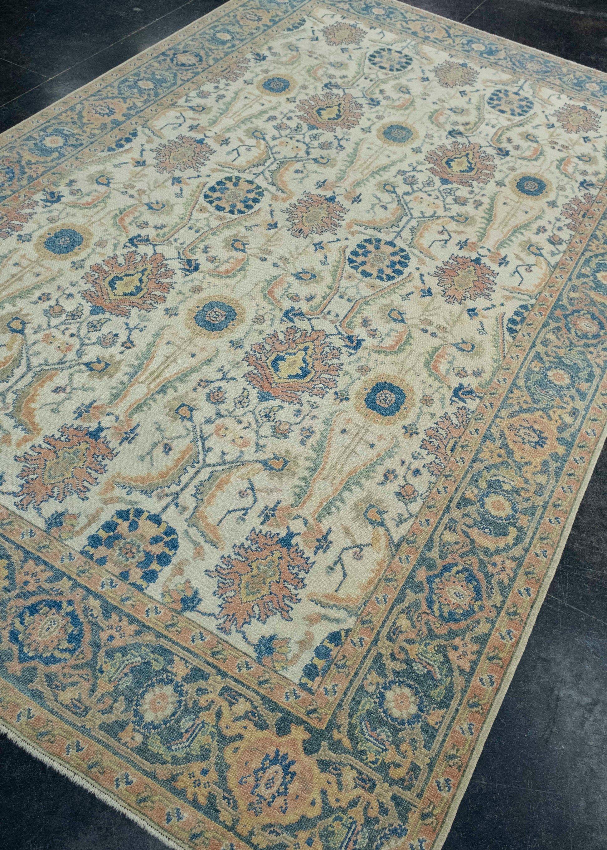 Turkish Oushak Rug 6'2" x 9'9" #18644