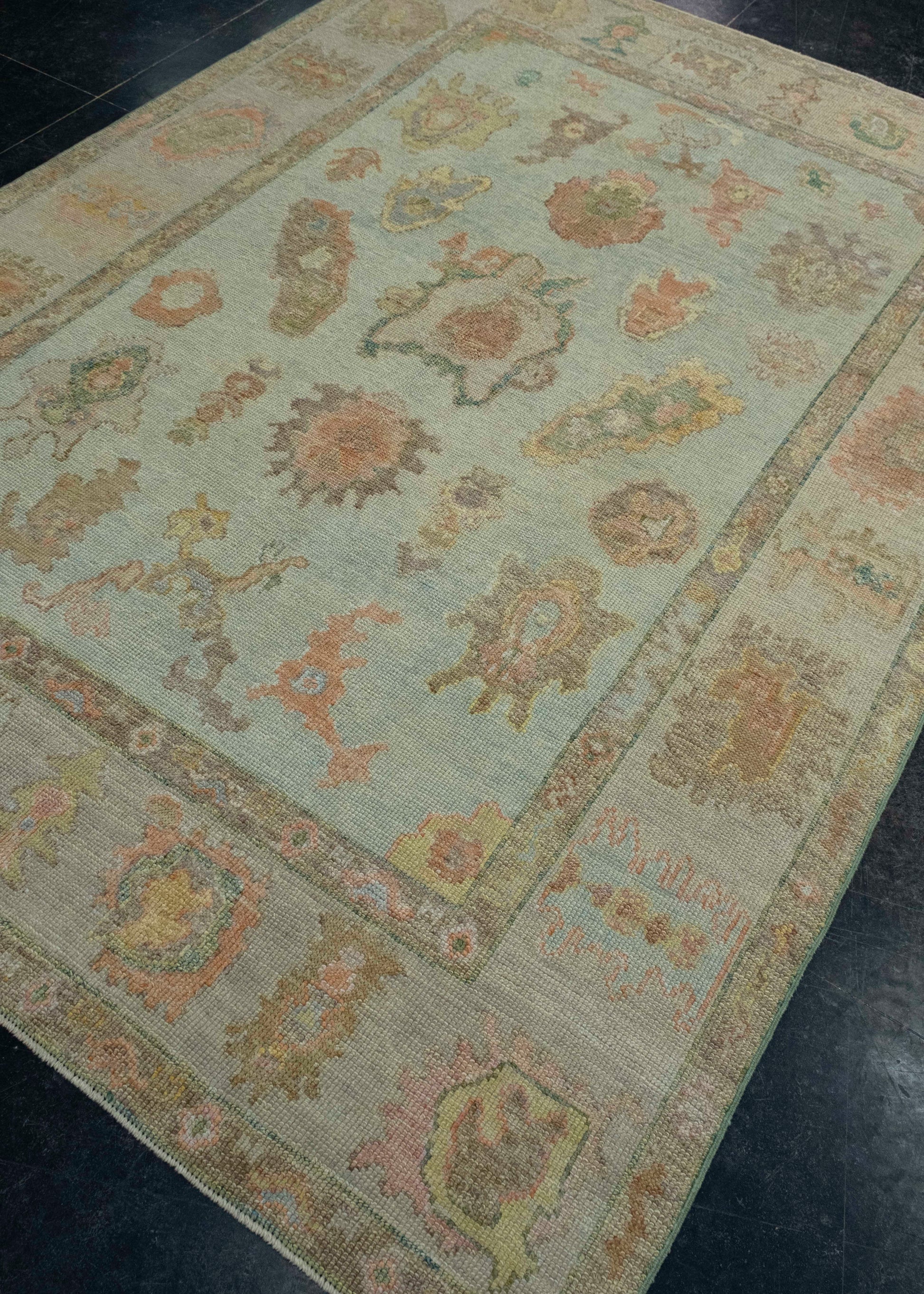 Turkish Oushak Rug 6'2" x 8'7" #18627