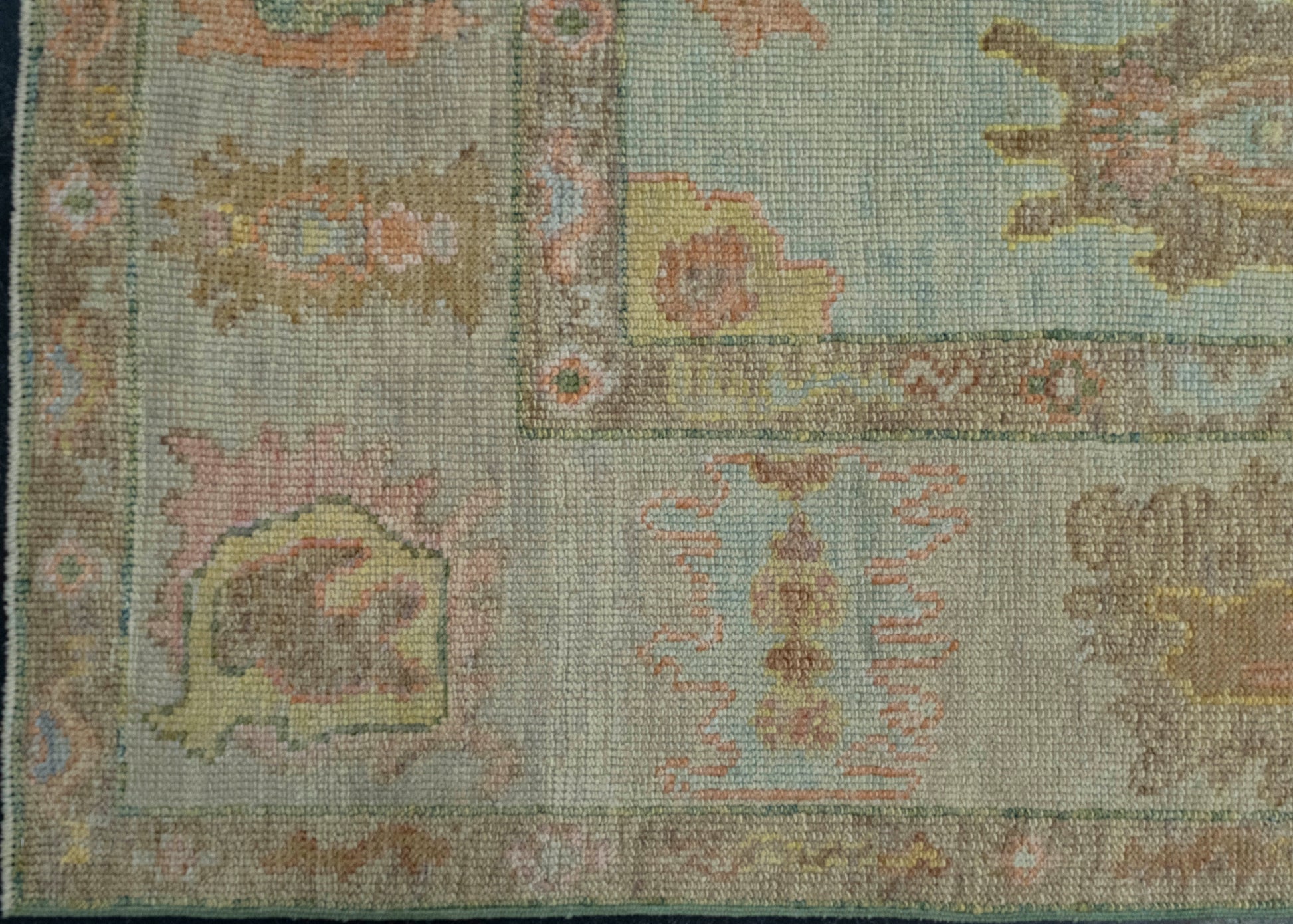Turkish Oushak Rug 6'2" x 8'7" #18627