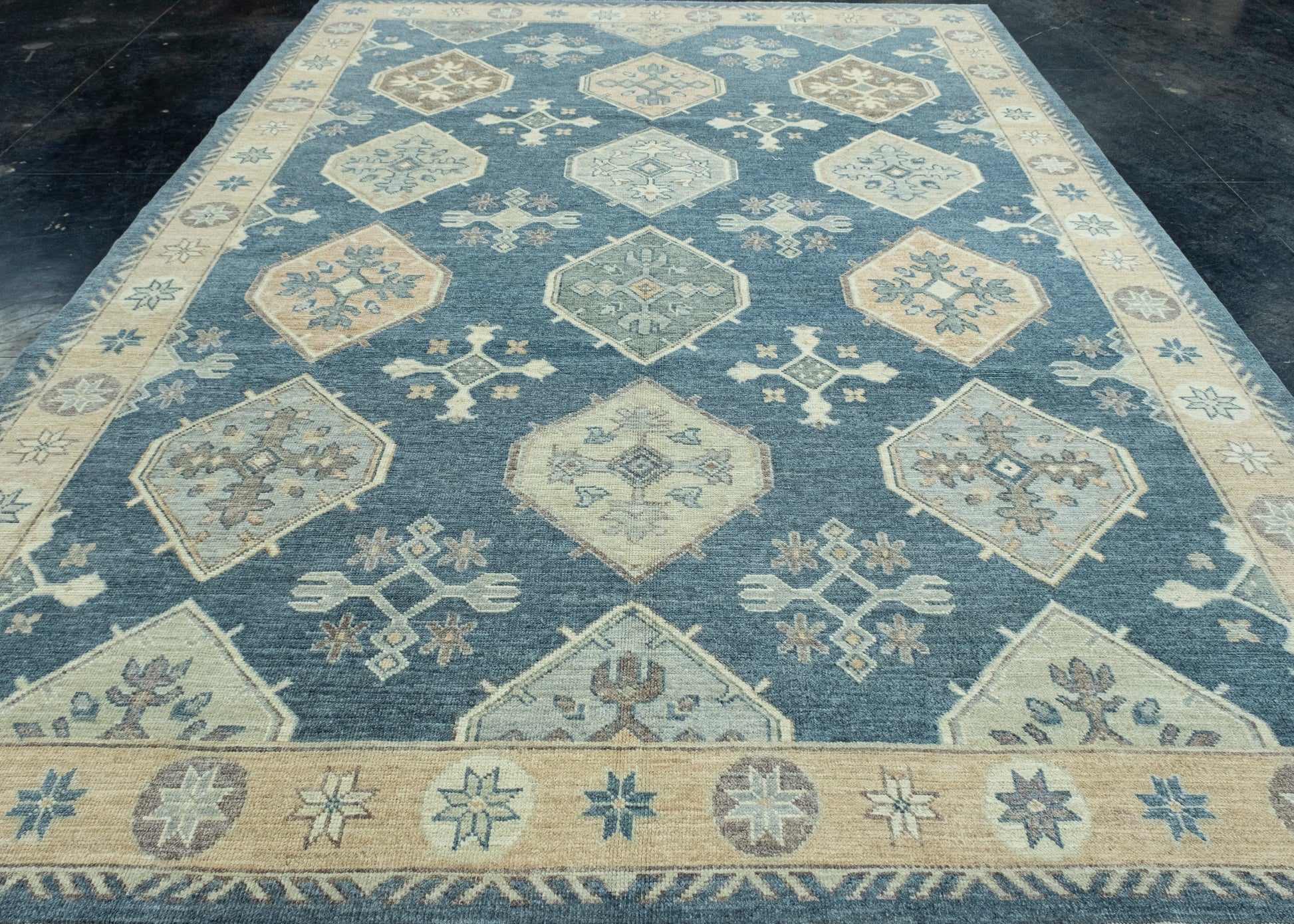 Turkish Oushak Rug 9'1" x 12'7" #17400