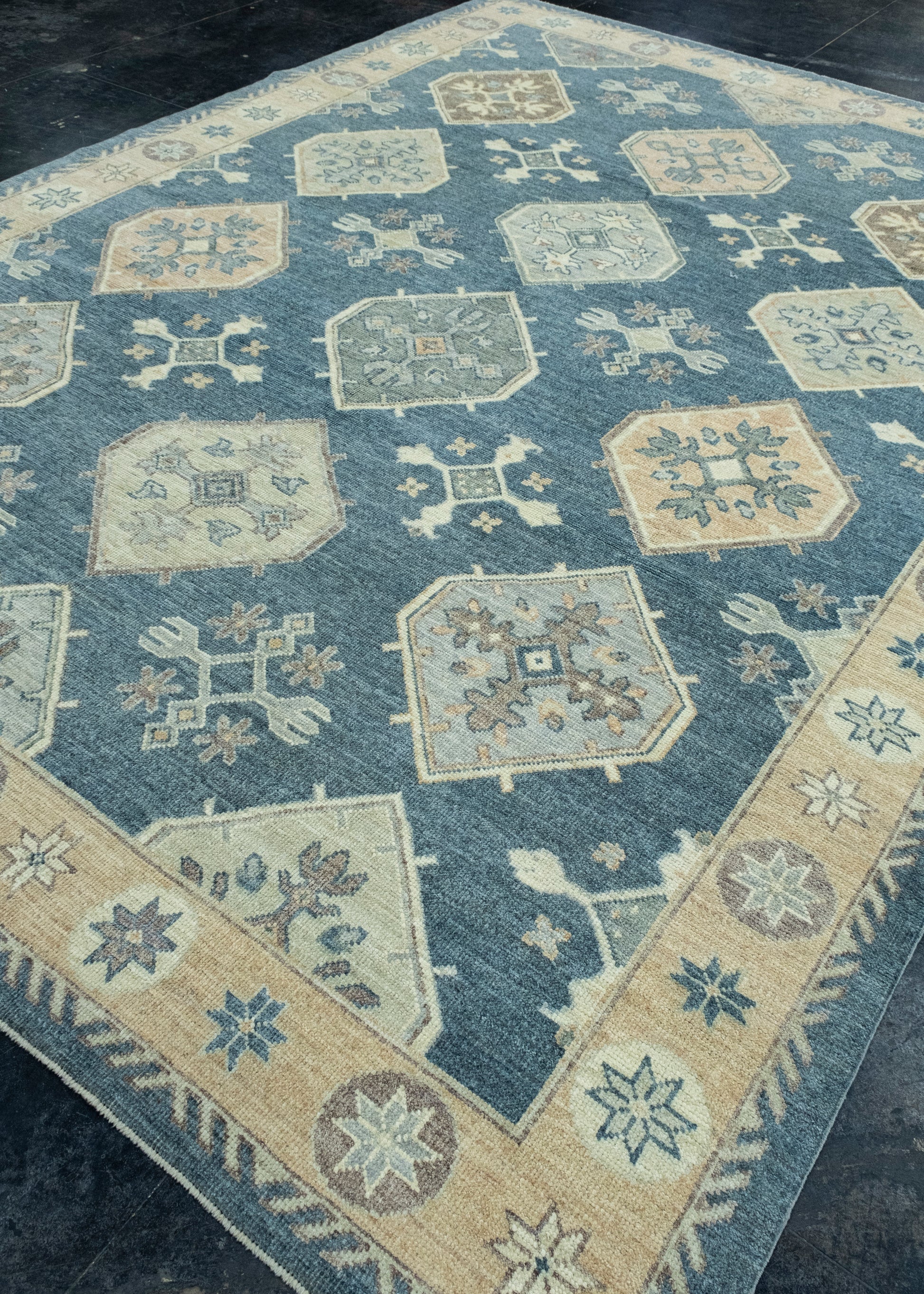 Turkish Oushak Rug 9'1" x 12'7" #17400
