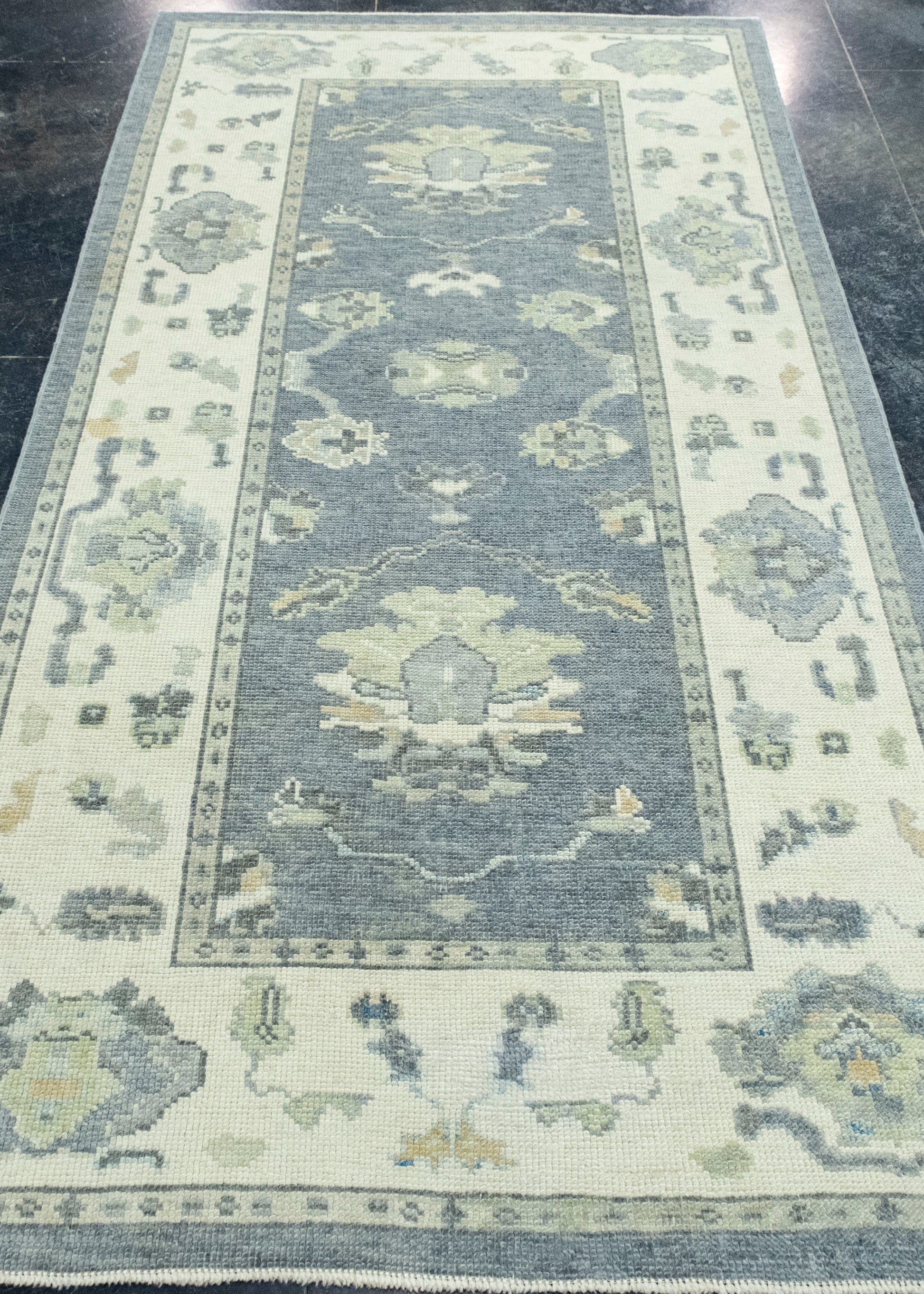 Turkish Oushak Rug 3'11" x 7'10" #18082