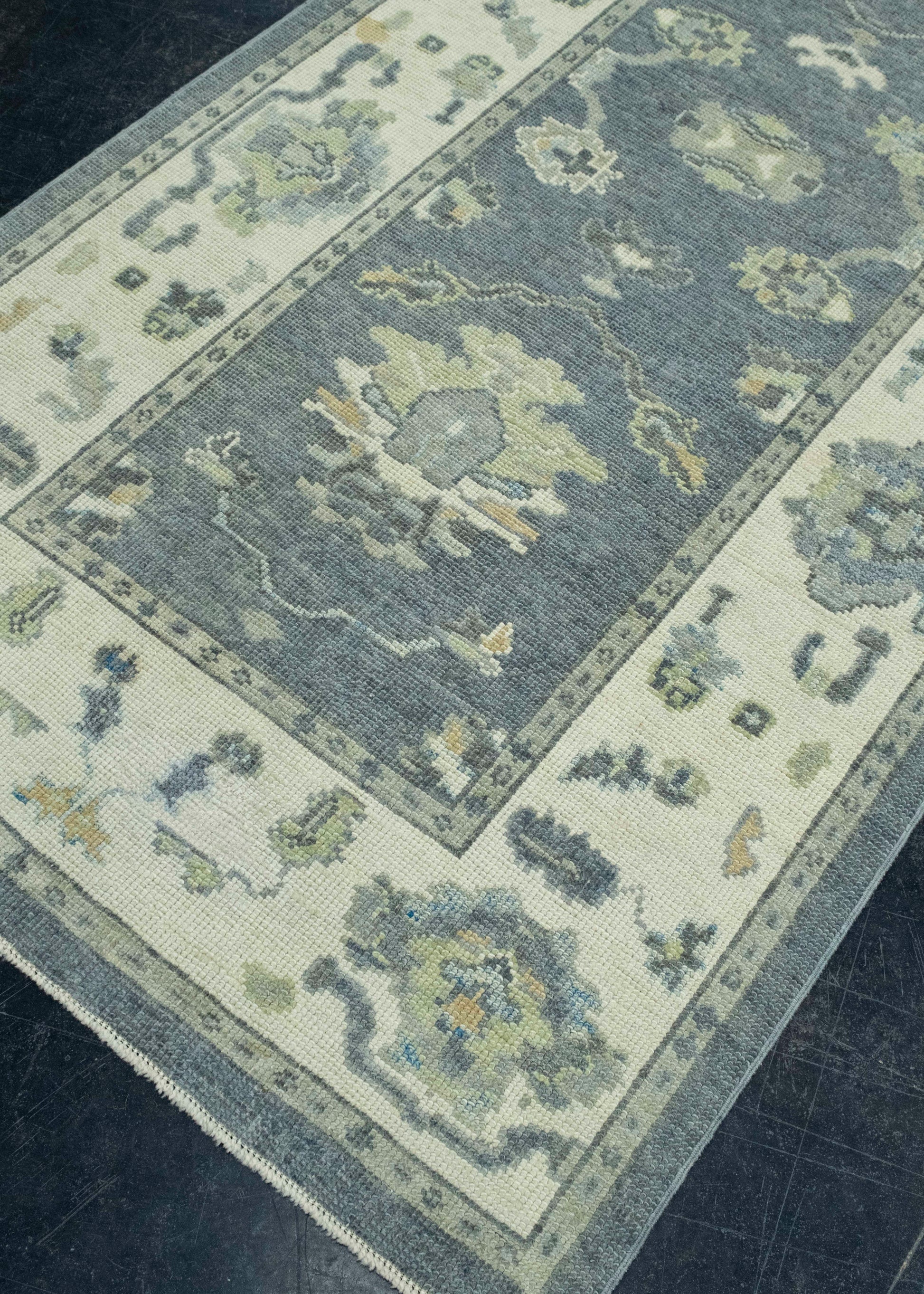Turkish Oushak Rug 3'11" x 7'10" #18082