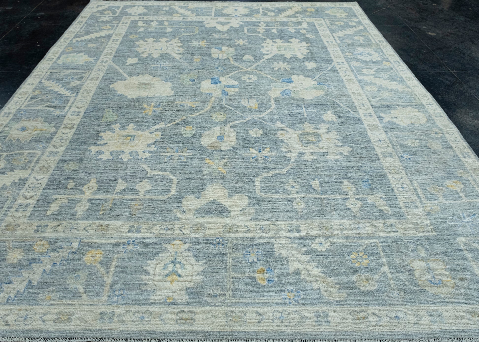 Handwoven Oushak Rug 9'4" x 11'8" #17703